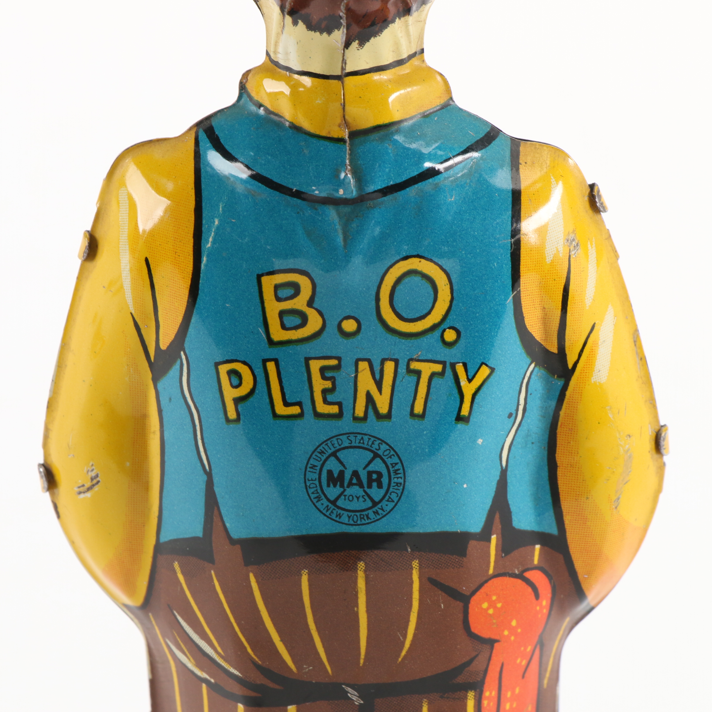 Marx "B.O. Plenty" Tin Litho Comic Character Wind-Up Toy, circa 1947