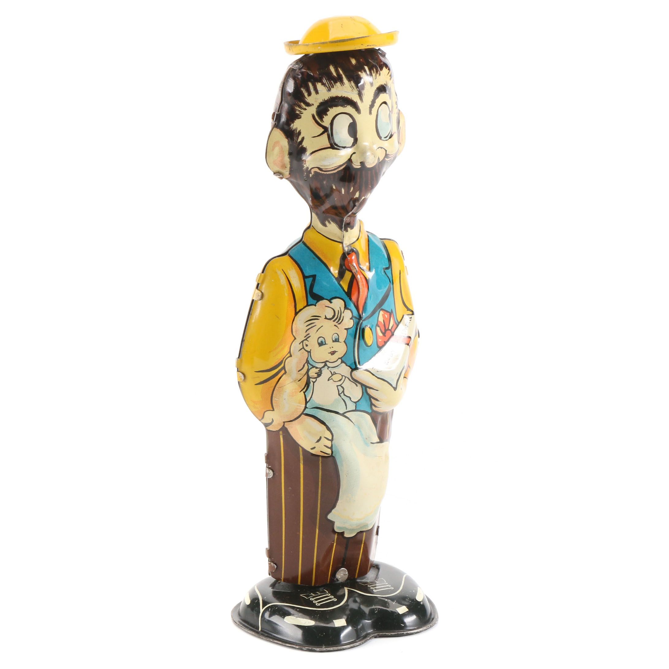 Marx "B.O. Plenty" Tin Litho Comic Character Wind-Up Toy, circa 1947