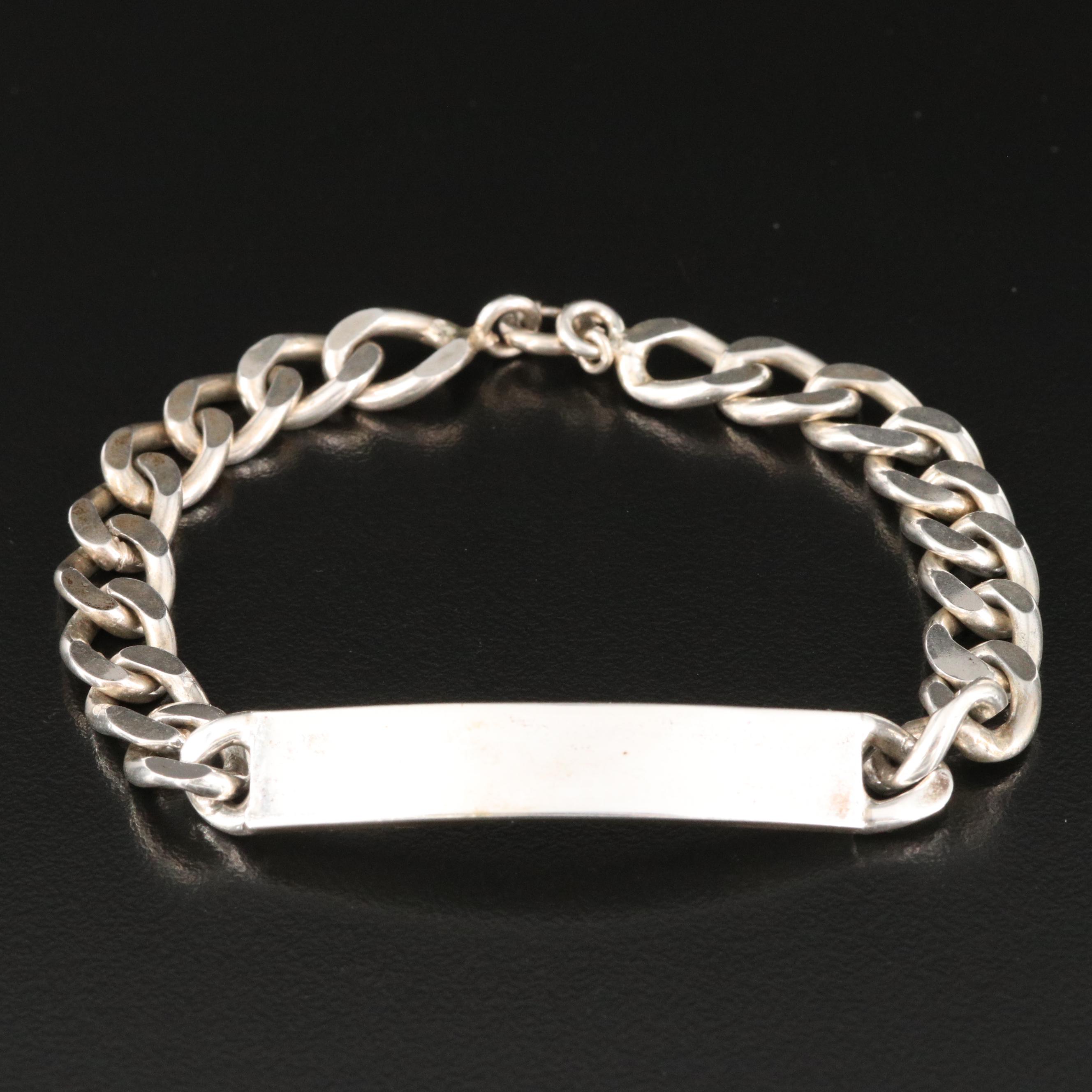 Sterling Silver ID Bracelet