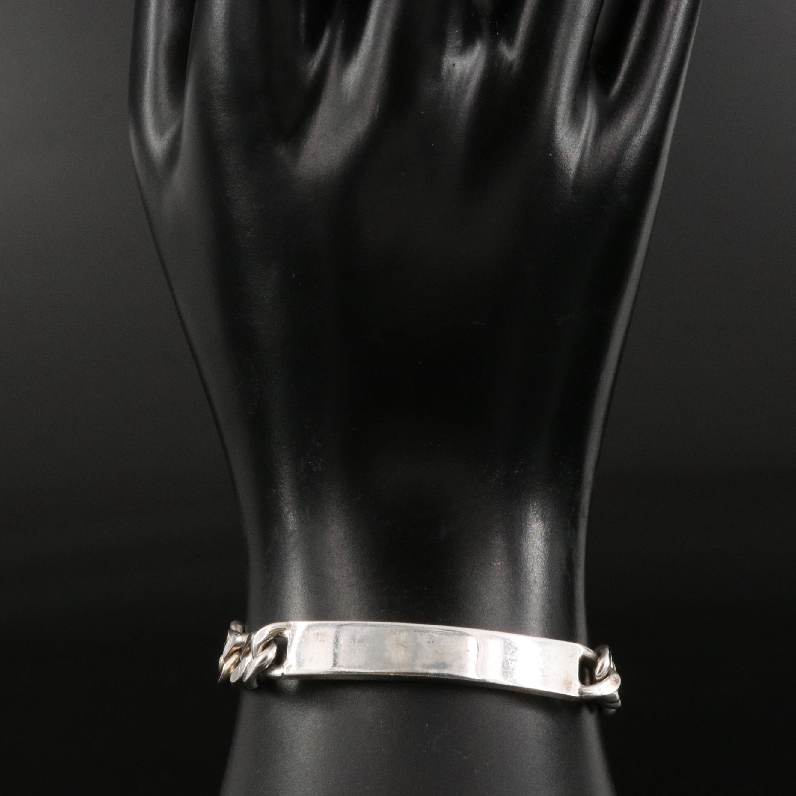 Sterling Silver ID Bracelet