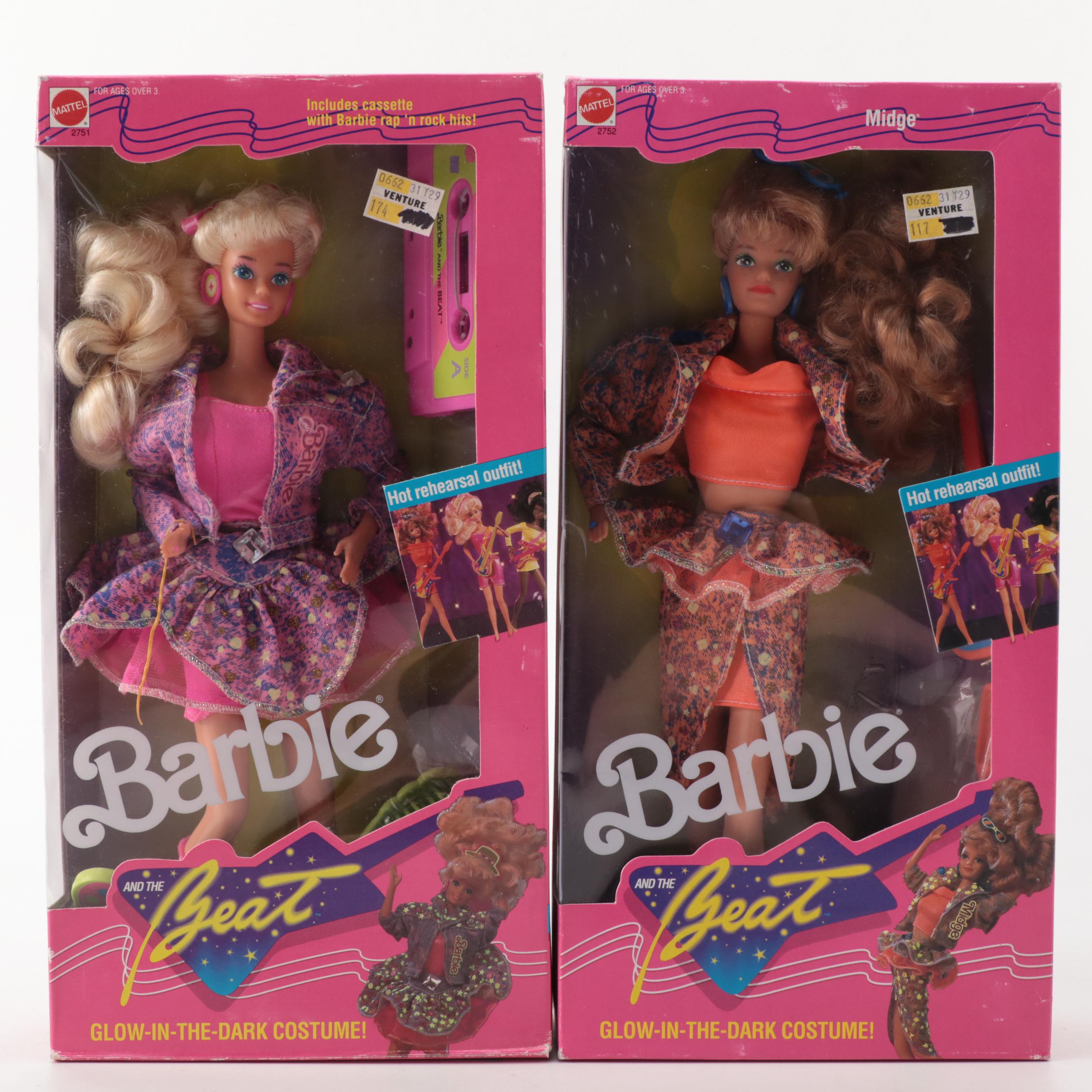 Mattel Dance Club Barbie Doll and Other Barbie Dolls, Late 20th Century