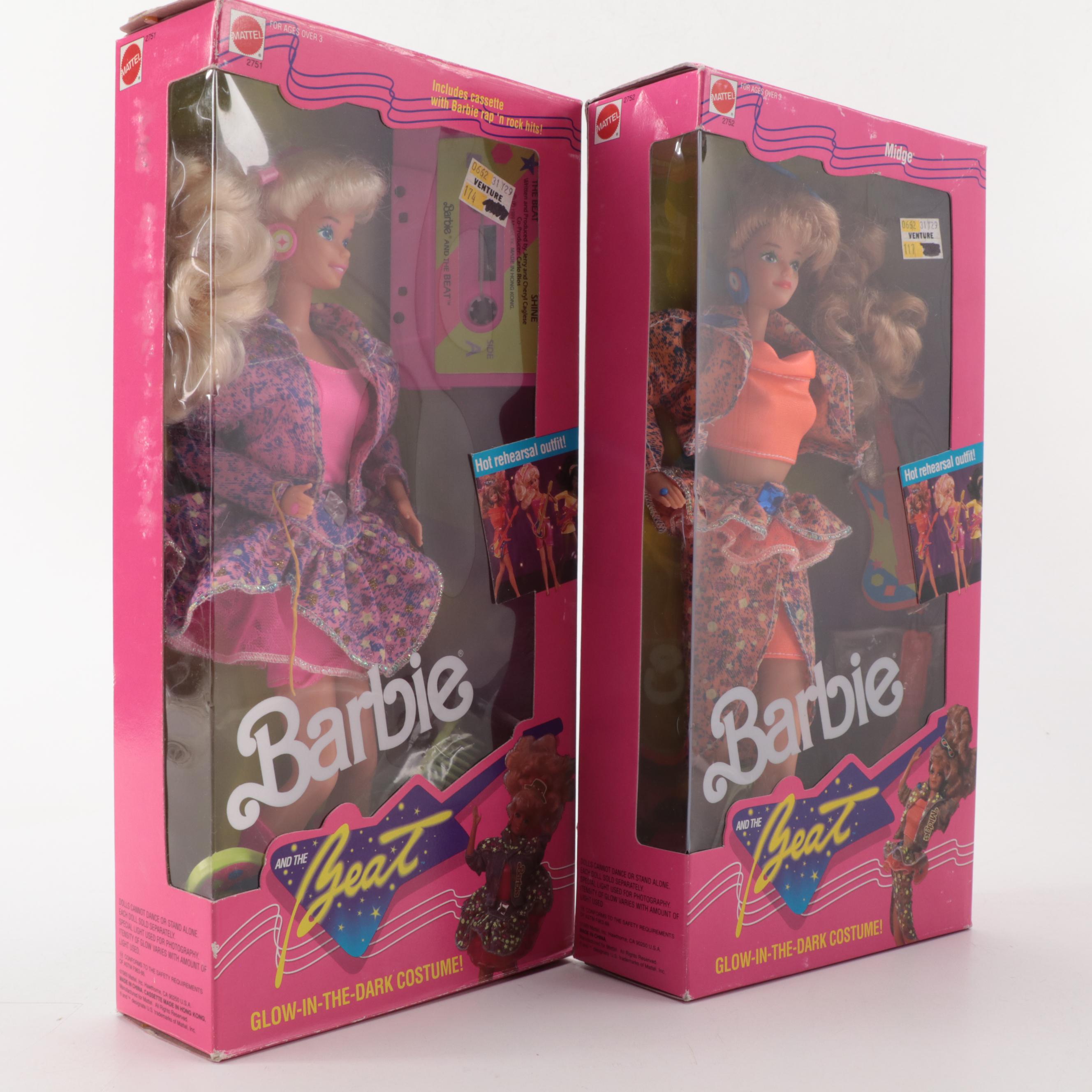 Mattel Dance Club Barbie Doll and Other Barbie Dolls, Late 20th Century