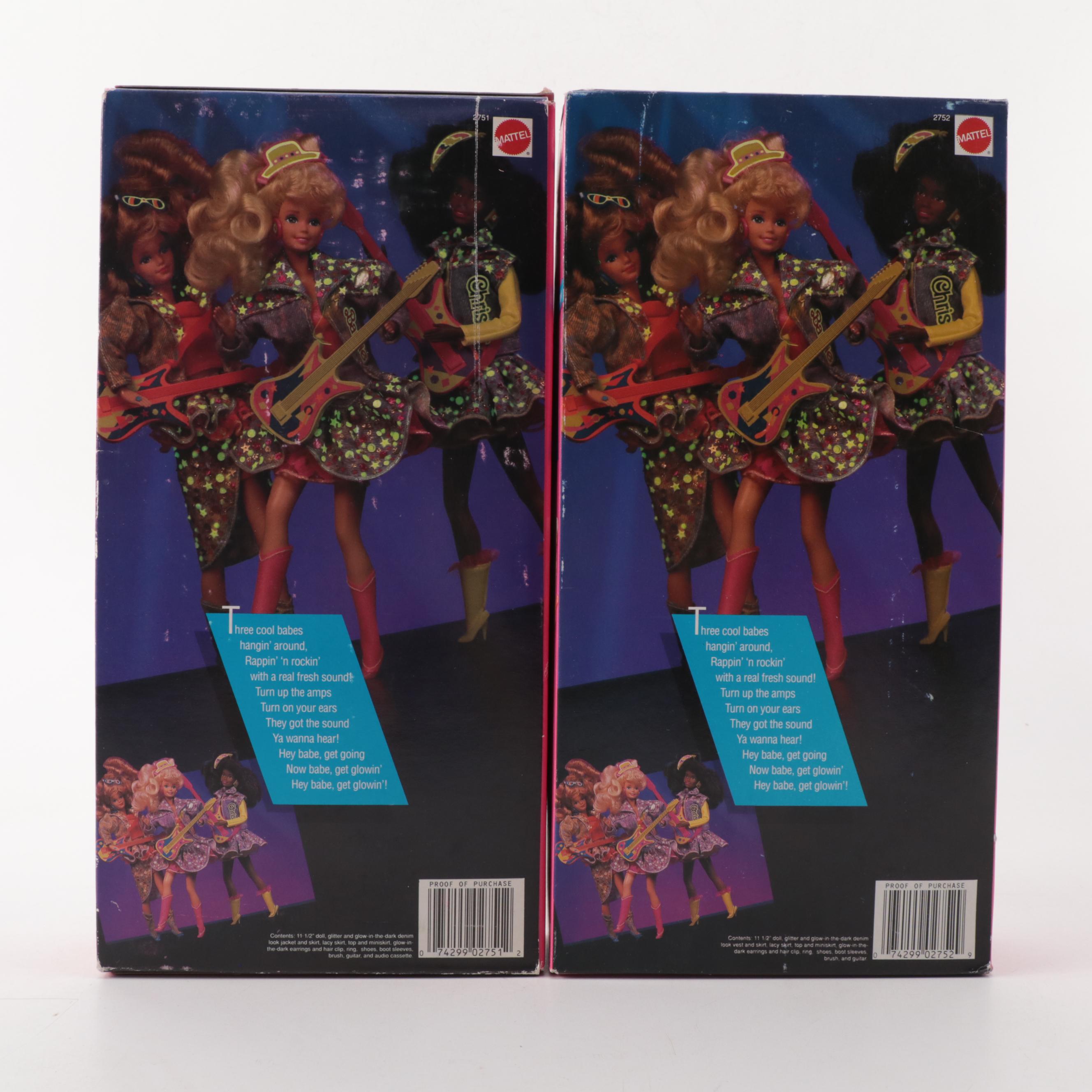 Mattel Dance Club Barbie Doll and Other Barbie Dolls, Late 20th Century