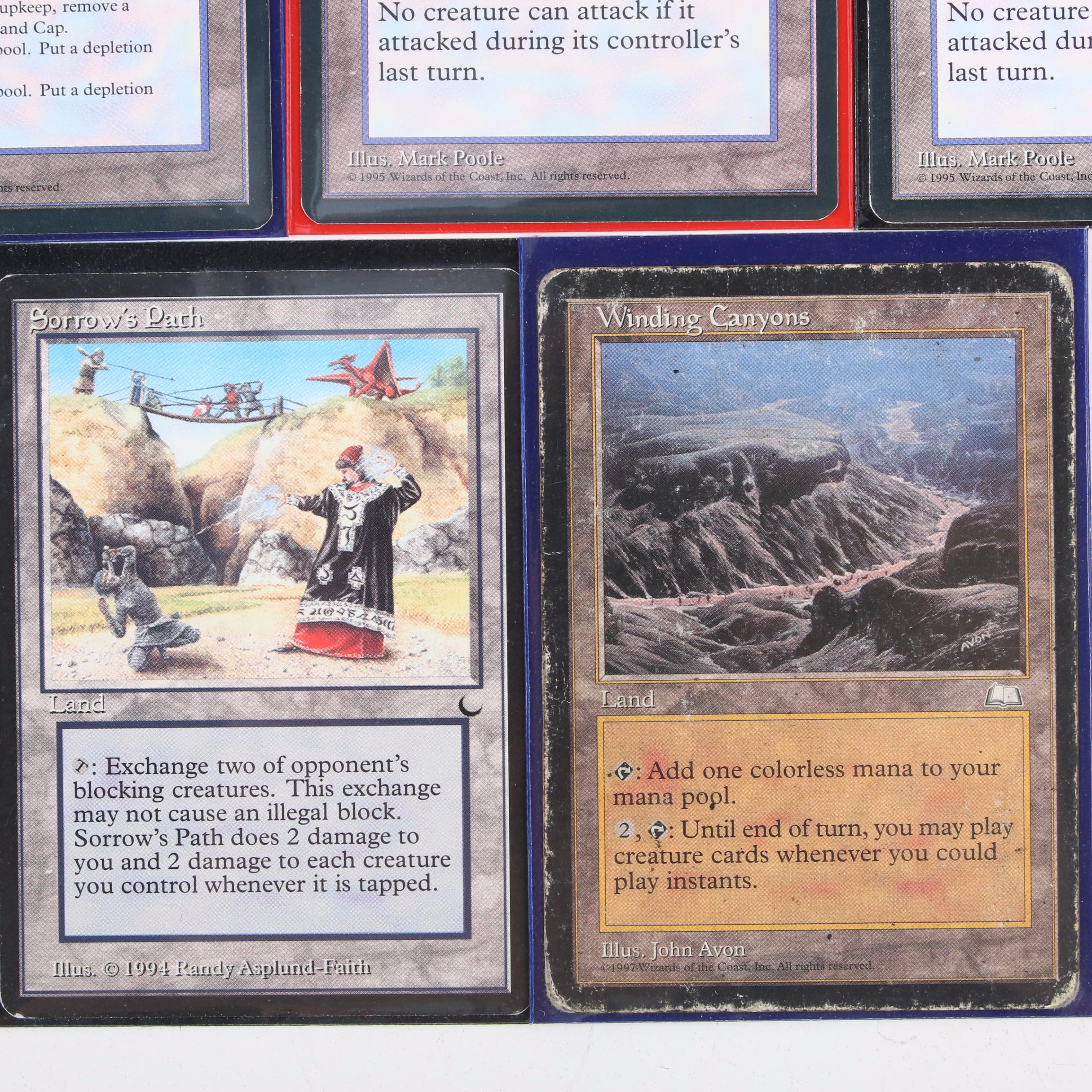 "Magic: The Gathering" Reserved List Land Cards Including "Winding Canyons"