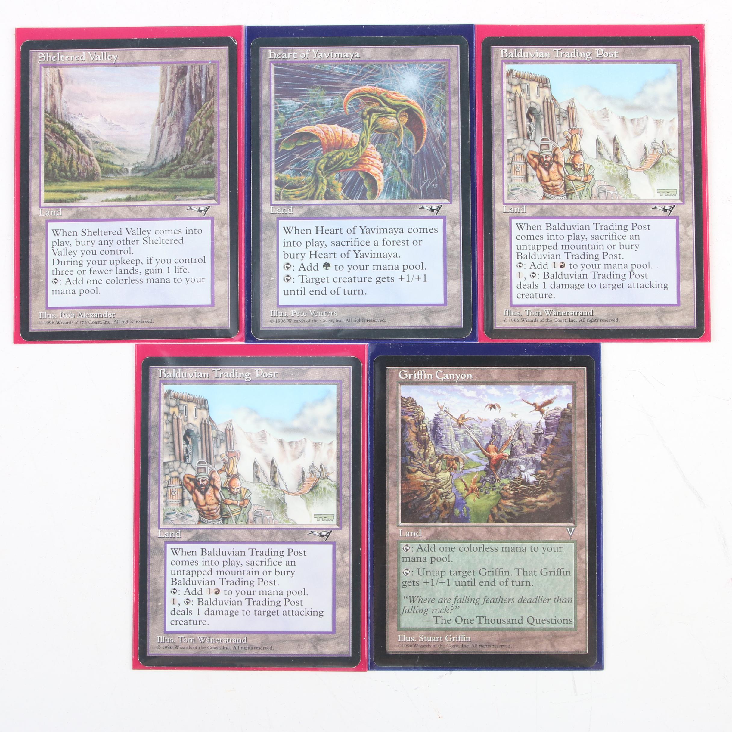 "Magic: The Gathering" Reserved List Land Cards Including "Winding Canyons"