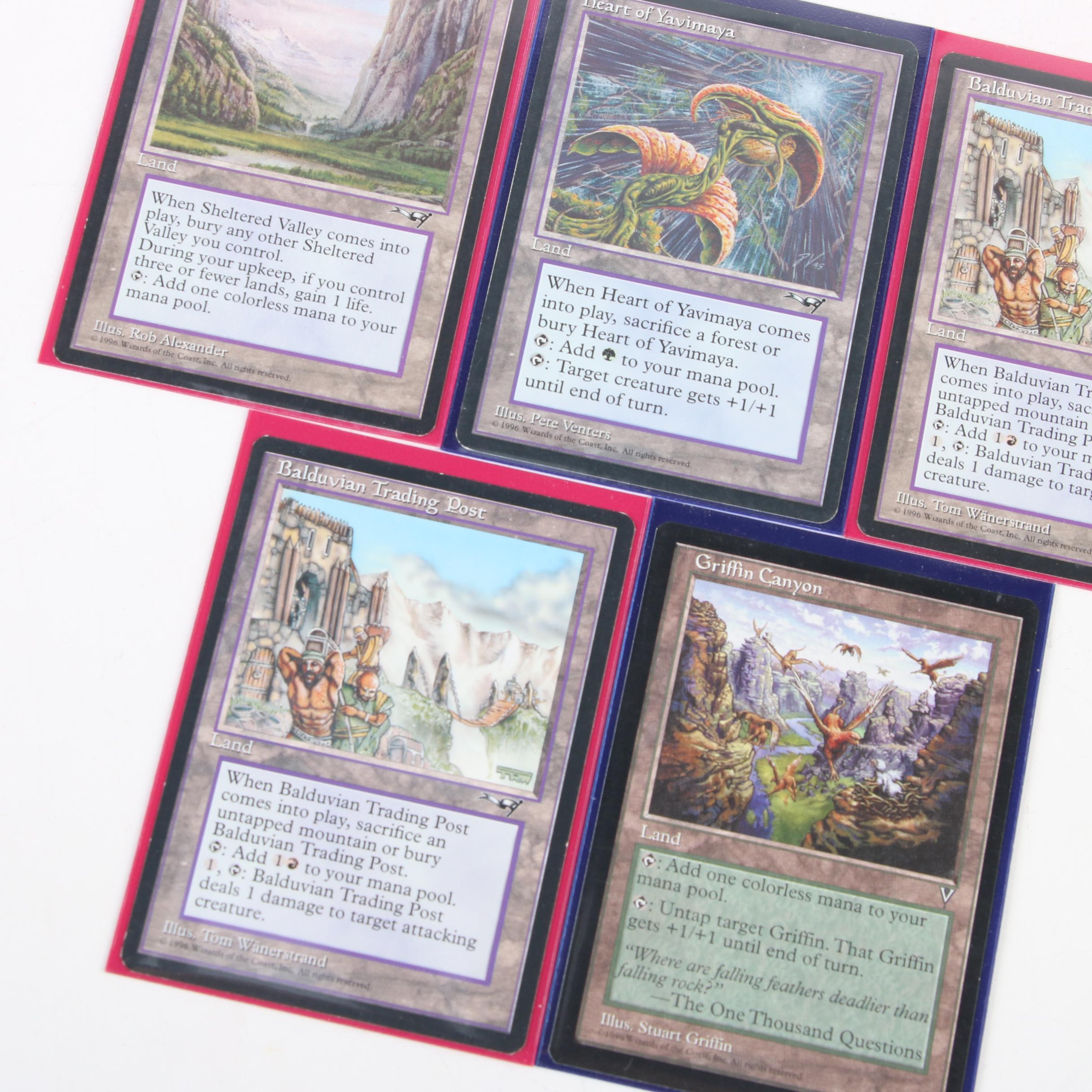 "Magic: The Gathering" Reserved List Land Cards Including "Winding Canyons"