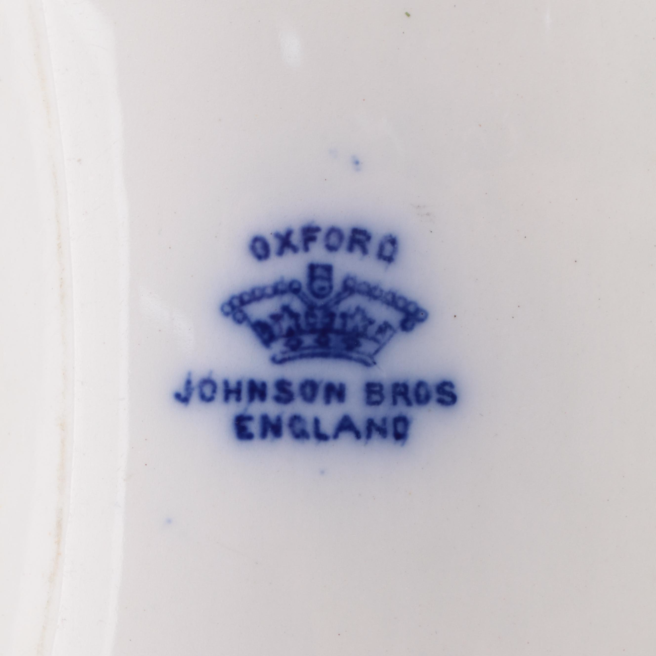 Johnson Bros. "Georgia" and Other English Ironstone Flow Blue Plates