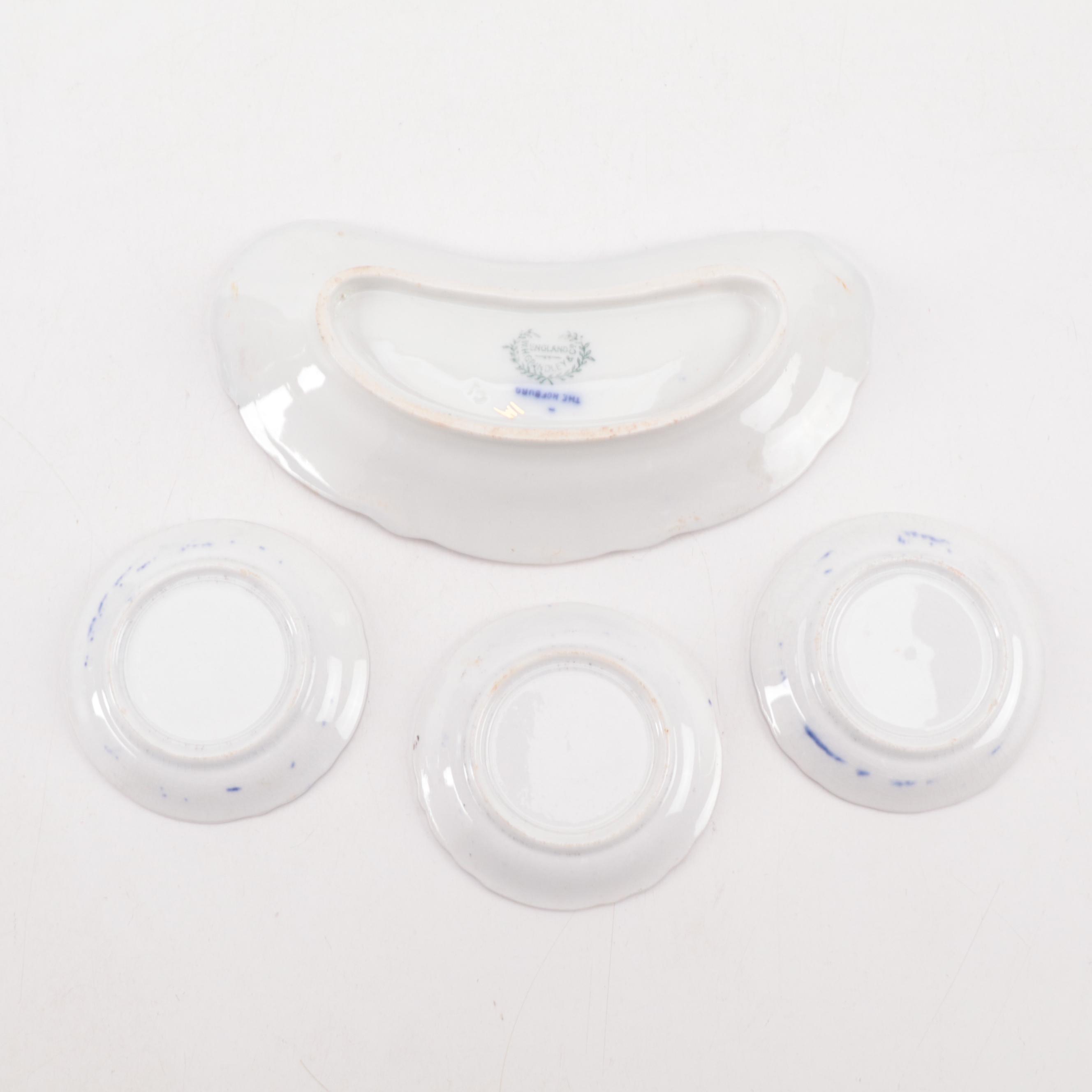 Johnson Bros. "Georgia" and Other English Ironstone Flow Blue Plates