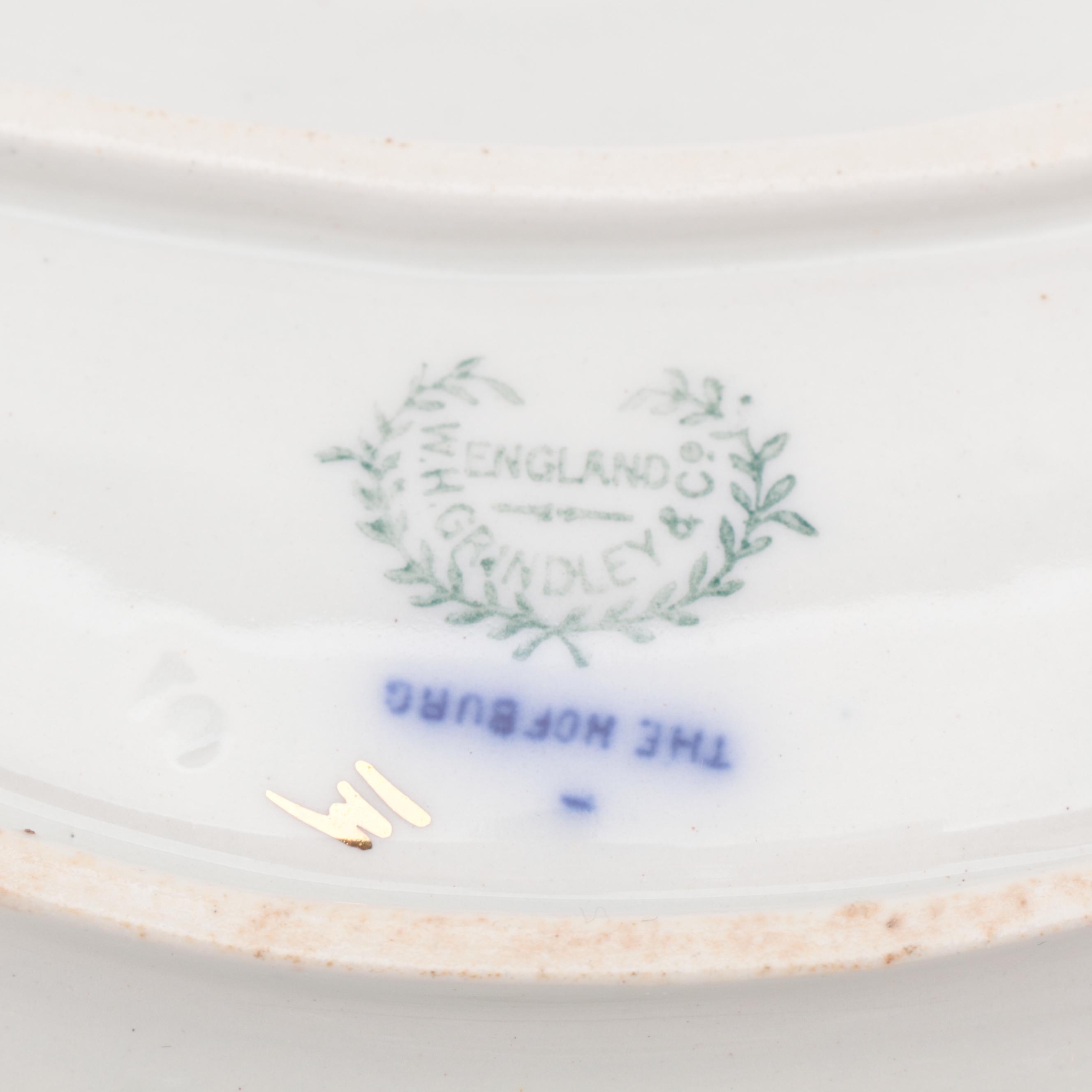 Johnson Bros. "Georgia" and Other English Ironstone Flow Blue Plates