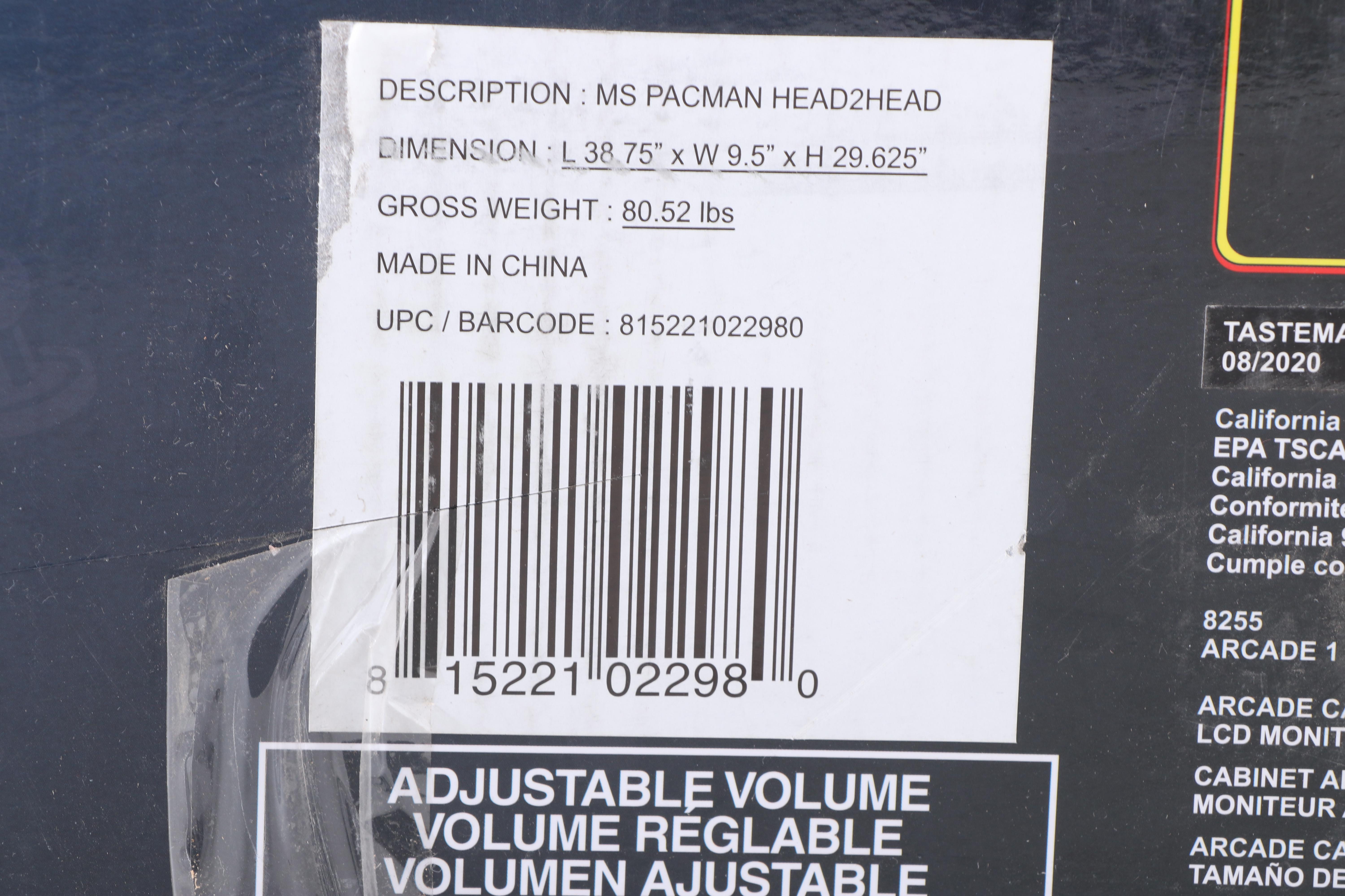 Arcade 1Up "Ms. Pacman" 8-in-1 Games Cocktail Arcade