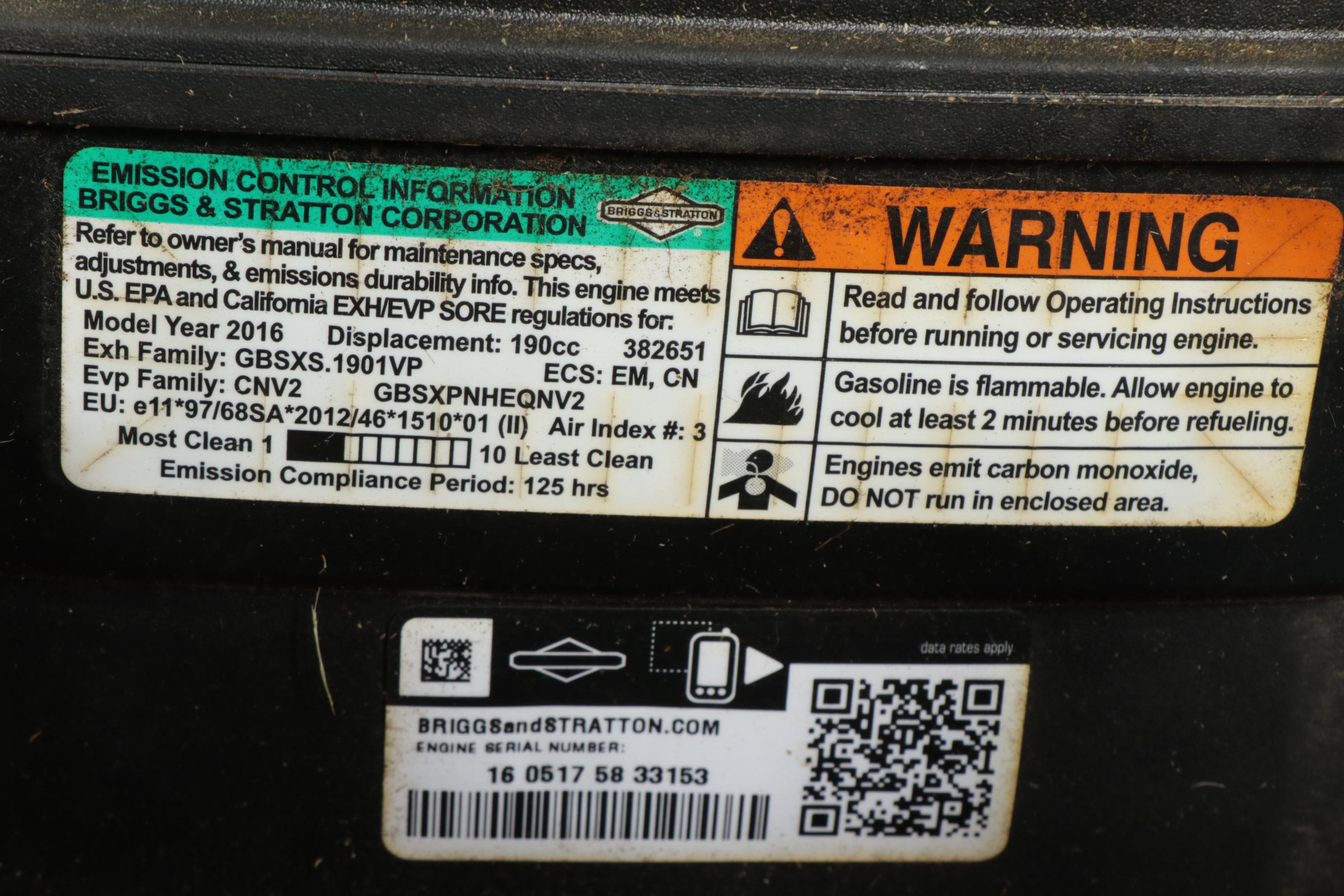 Toro Model 20340 22" Recycler Gas Powered Lawn Mower