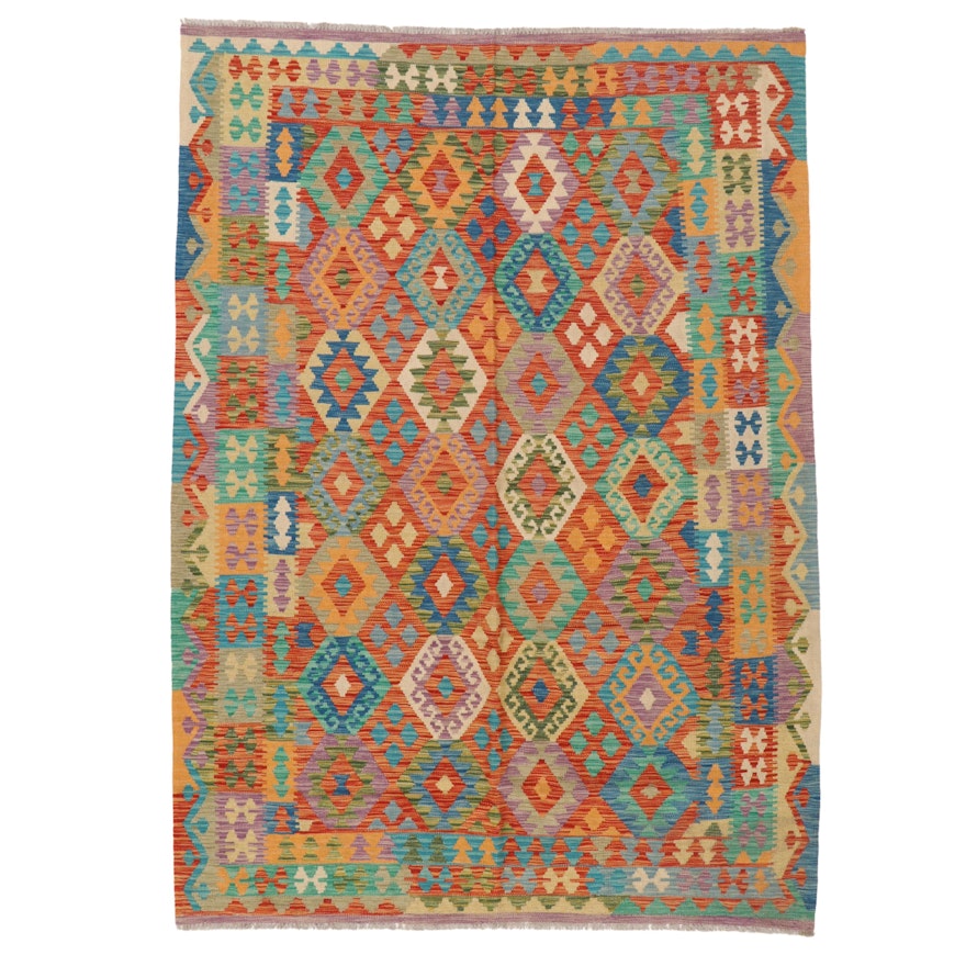 5'9 x 8'4 Handwoven Turkish Kilim Area Rug