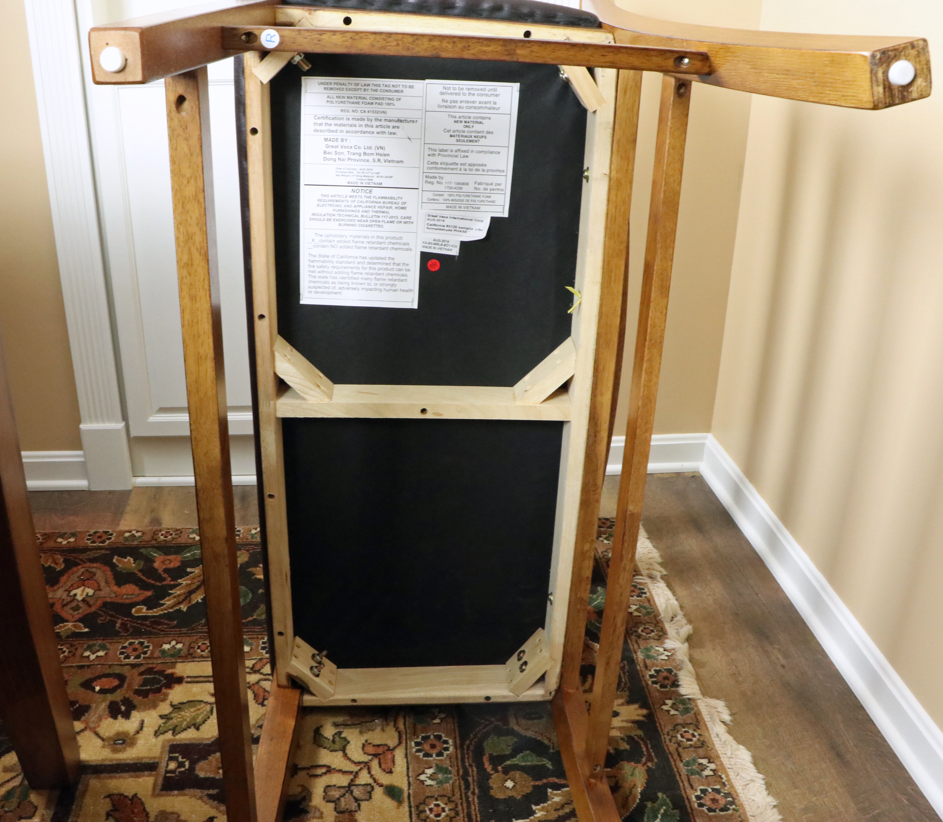 Great Veca Co. High-Top Wooden Six-Piece Dining Set