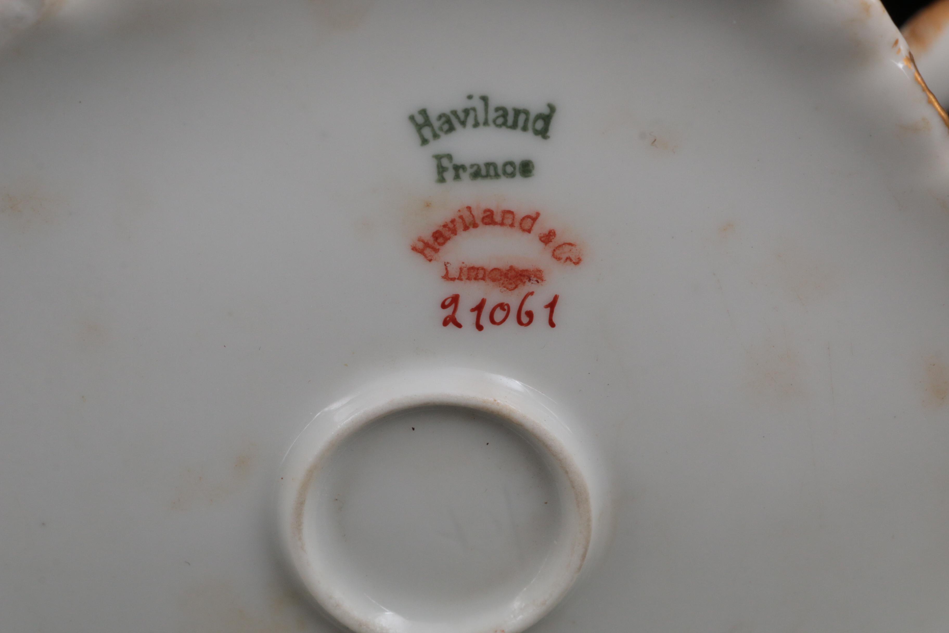 Haviland Limoges and Hutschenreuther Pink Floral Porcelain Dinnerware