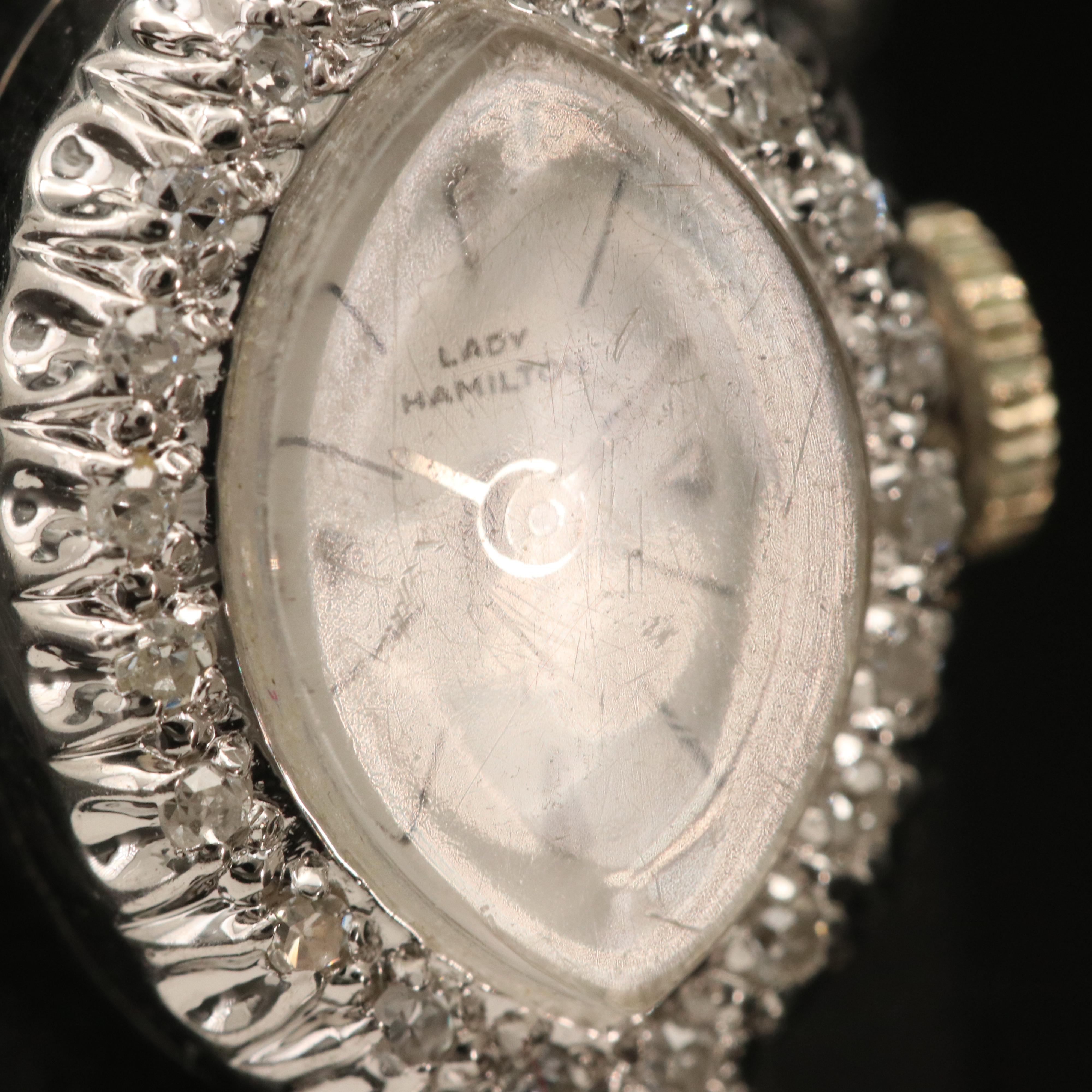14K Lady Hamilton 1.04 CTW Diamond Watch