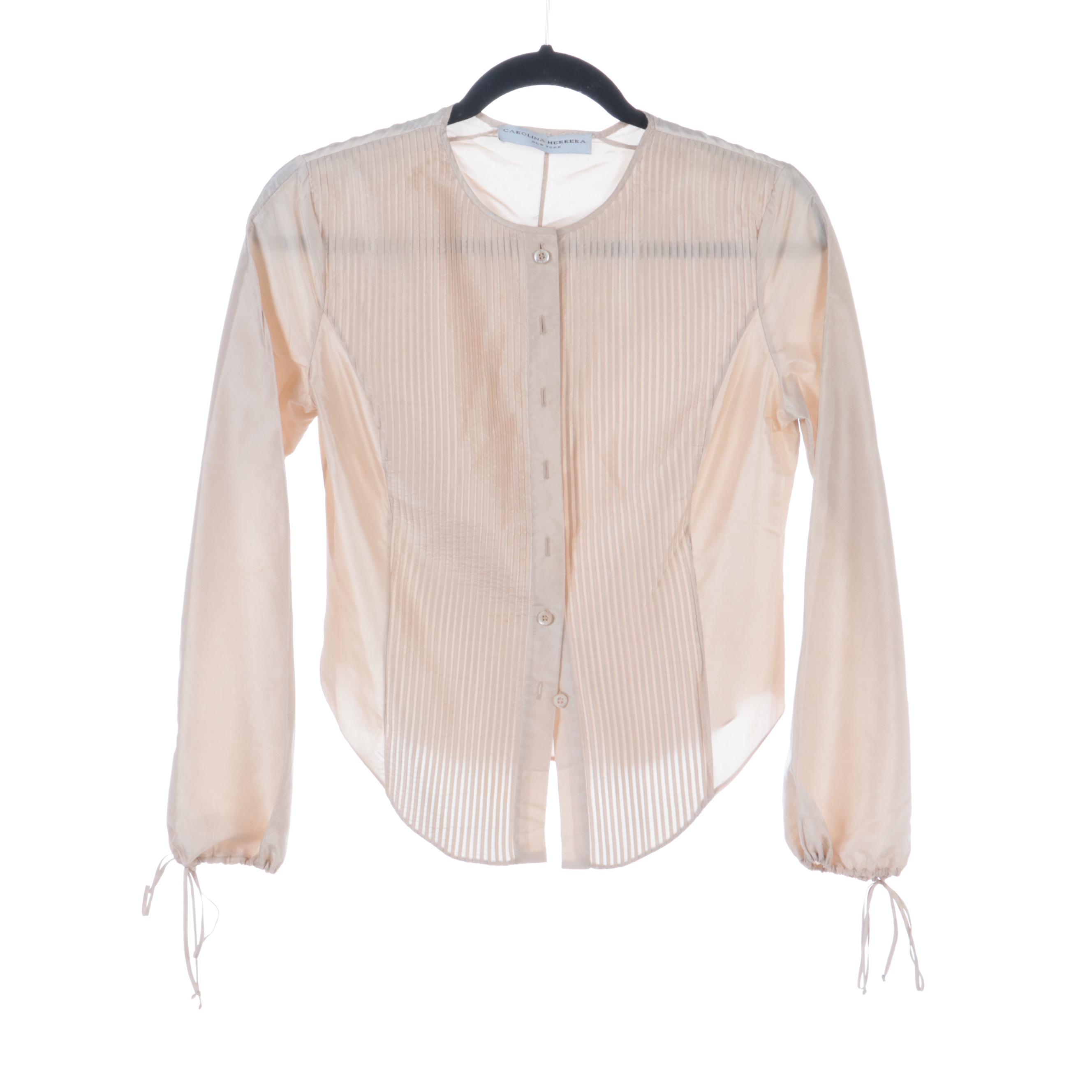 Carolina Herrera Silk Blouse, Tory Burch Blouse with Lace, Lush Cropped Shell