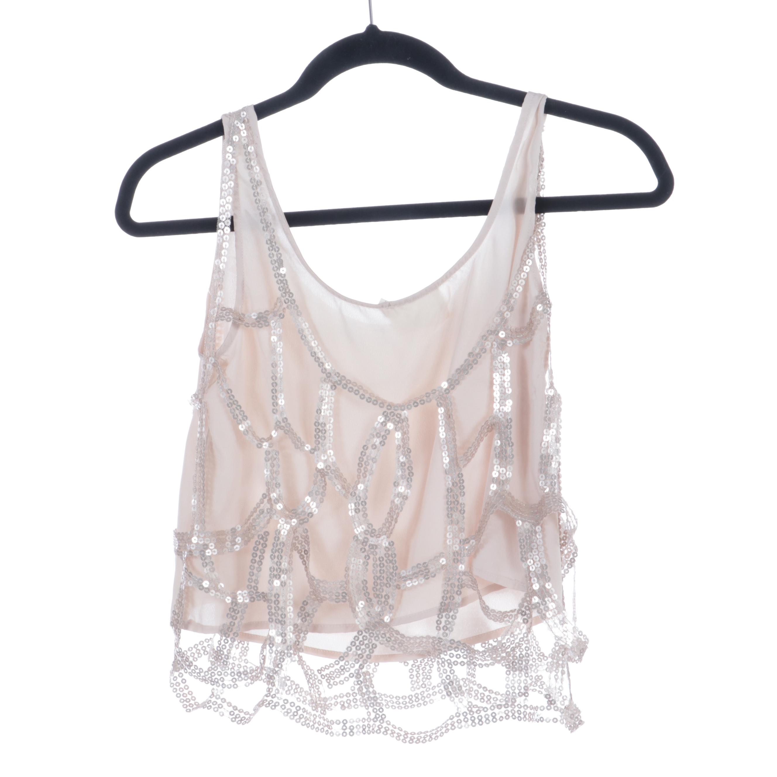 Carolina Herrera Silk Blouse, Tory Burch Blouse with Lace, Lush Cropped Shell