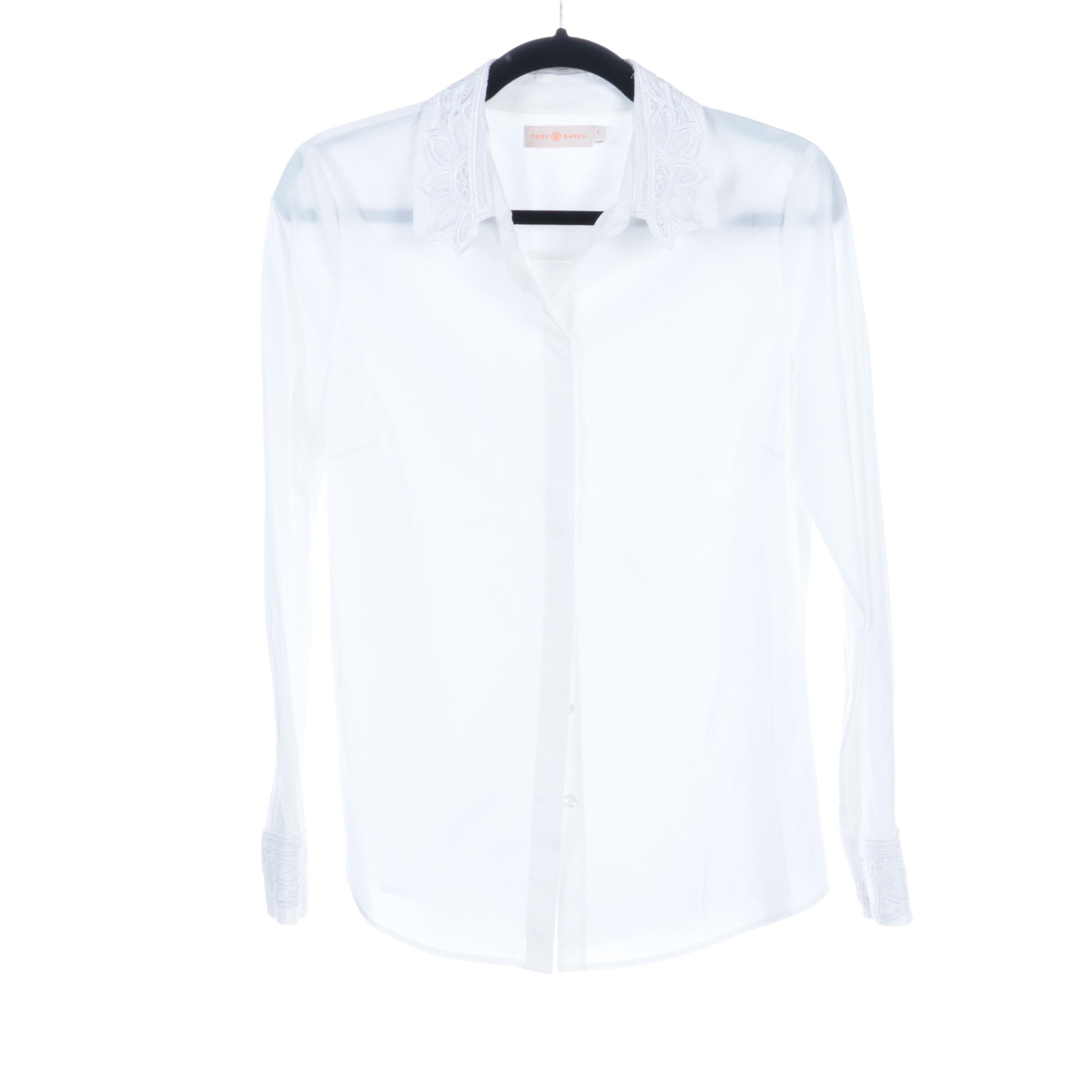 Carolina Herrera Silk Blouse, Tory Burch Blouse with Lace, Lush Cropped Shell