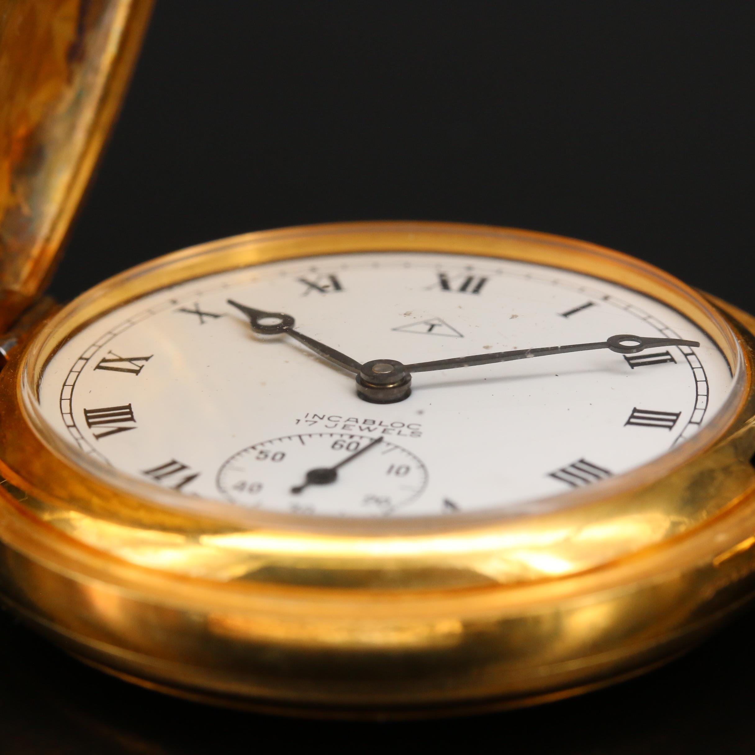 Arnex Hunting Case and Caravelle Open Face Pocket Watch