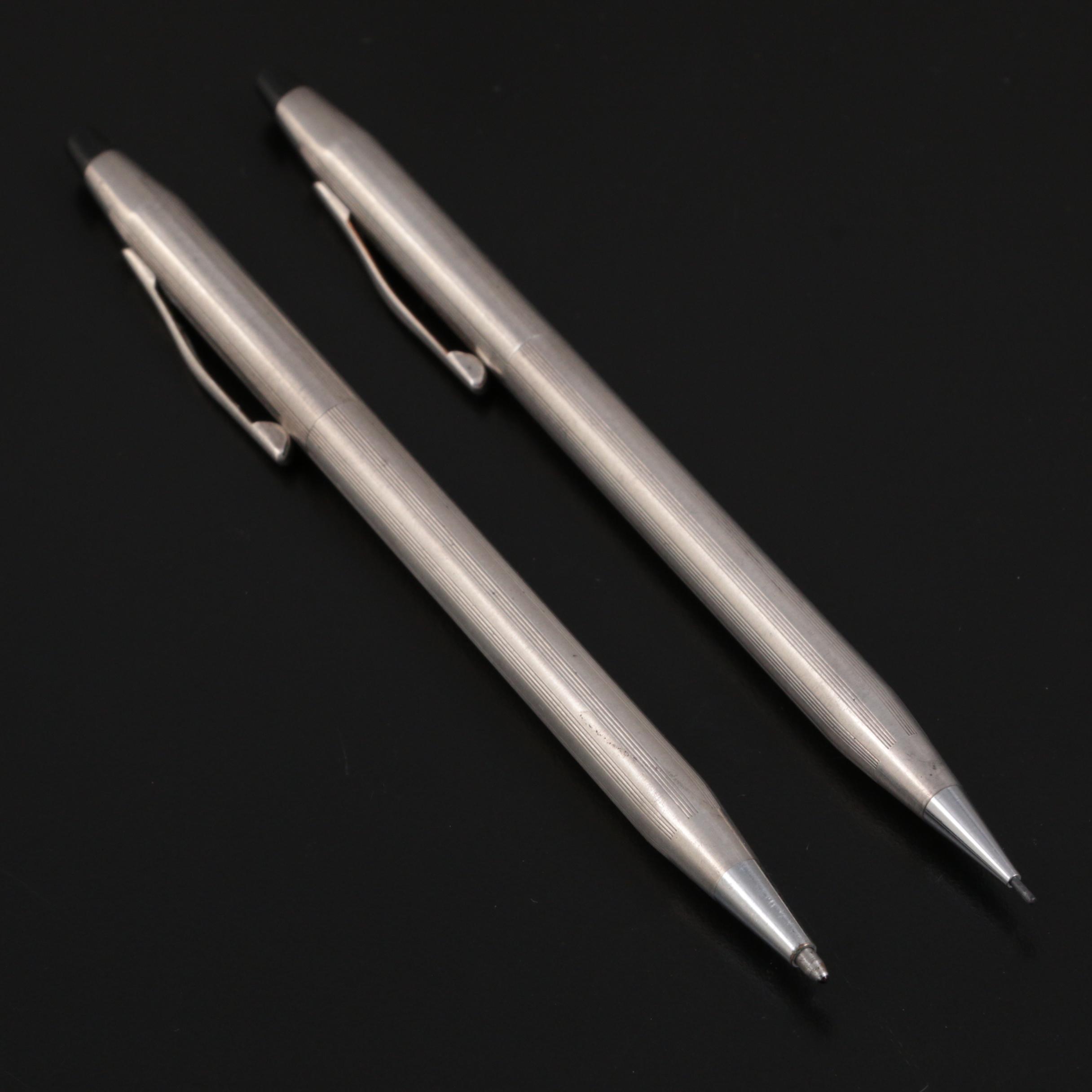 Cross "Century" Sterling Silver Ballpoint Pen and Mechanical Pencil Set