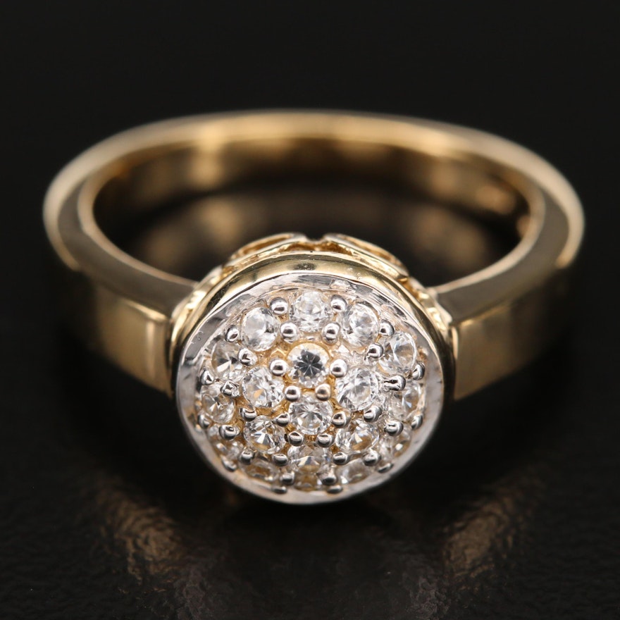 Sterling Zircon Dome Ring