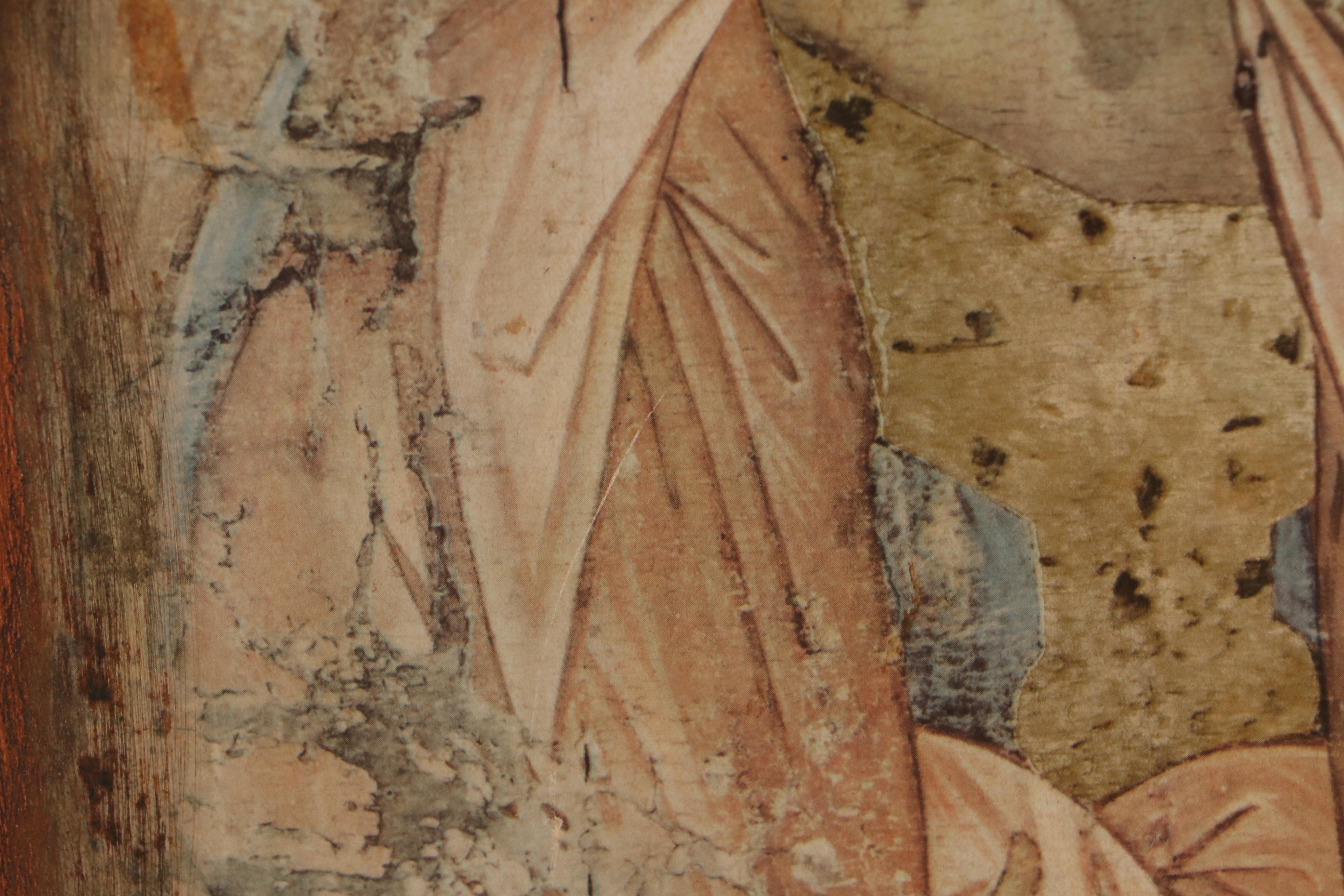 Russian Orthodox Style Offset Lithograph Icon of Saint Michael