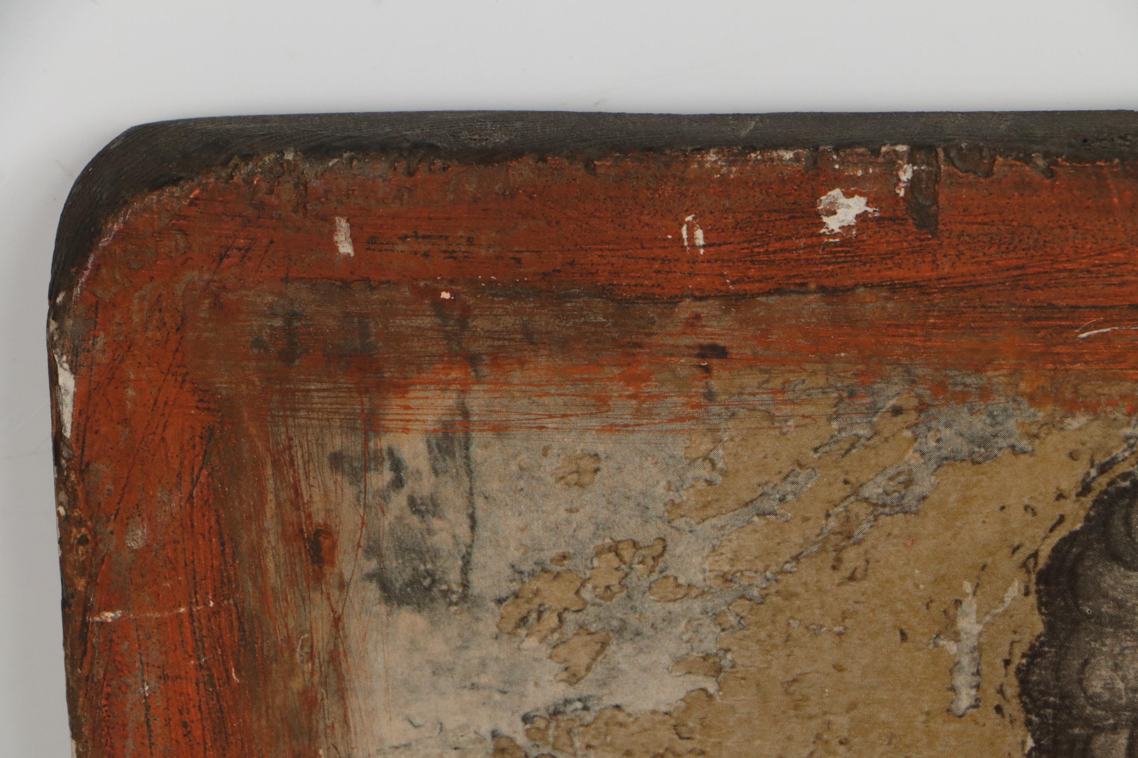 Russian Orthodox Style Offset Lithograph Icon of Saint Michael