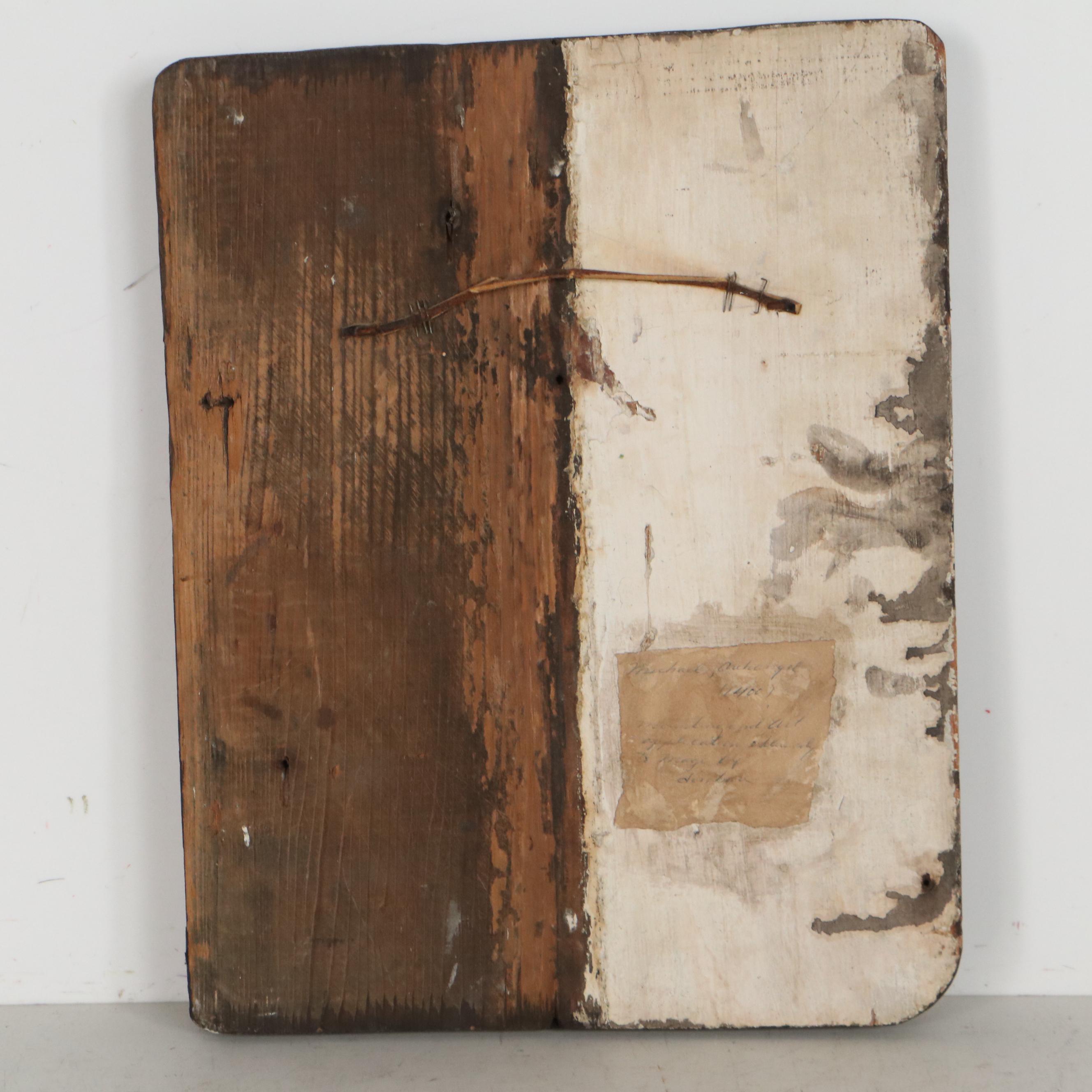 Russian Orthodox Style Offset Lithograph Icon of Saint Michael