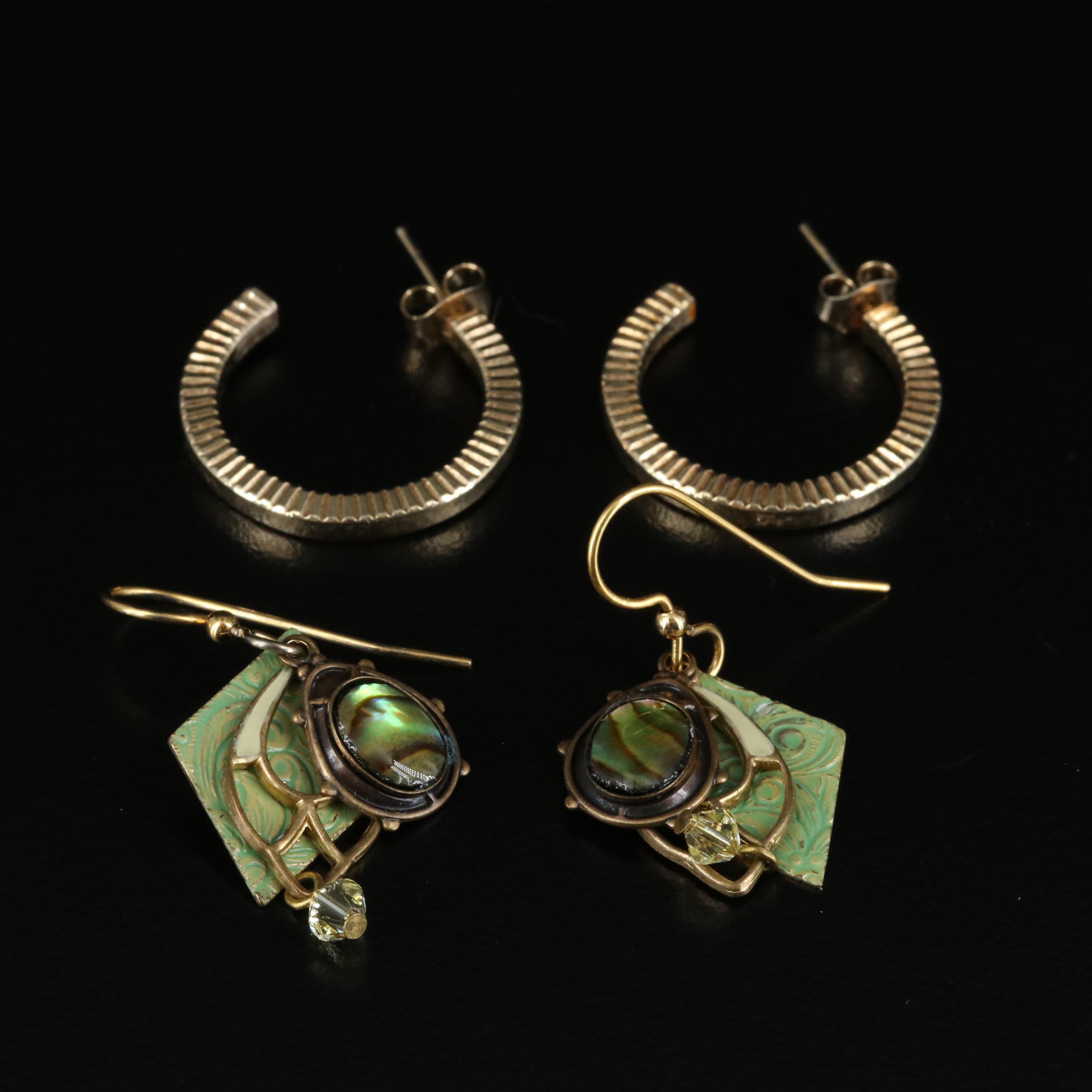 Trifari Geometric Earrings with Other Earrings