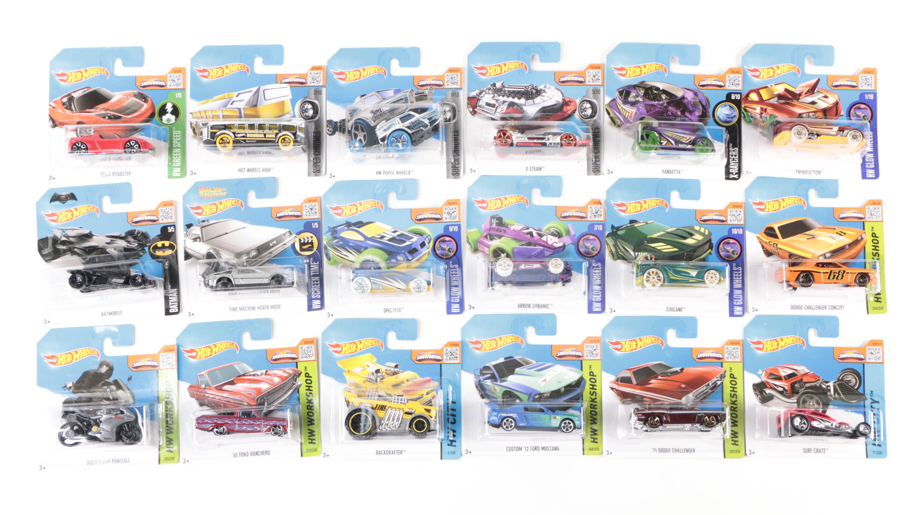 Mattel "Hot Wheels" 50-Car Packs 1:64 Scale with "Super Mario" Themed Car