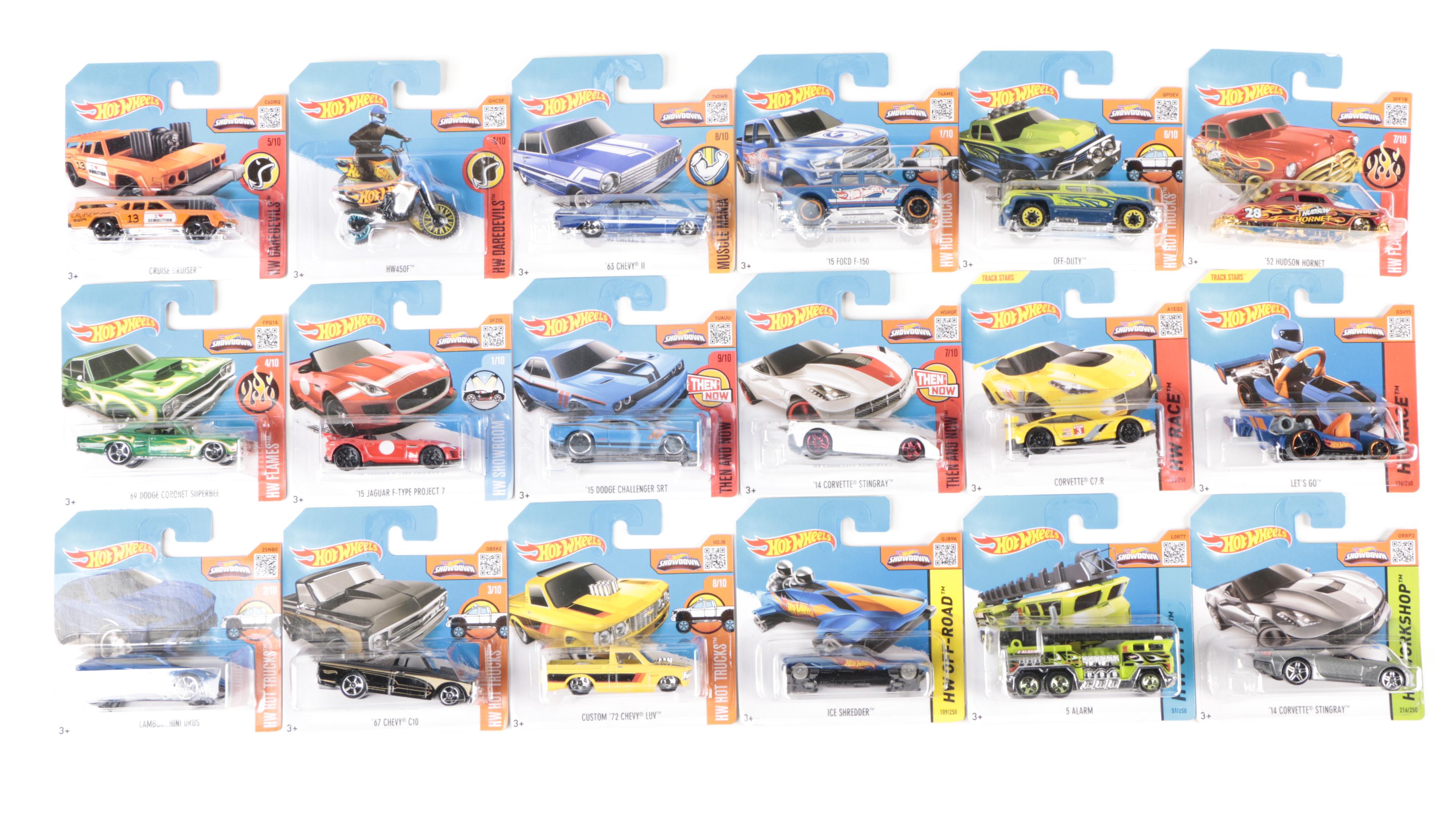 Mattel "Hot Wheels" 50-Car Packs 1:64 Scale with "Super Mario" Themed Car