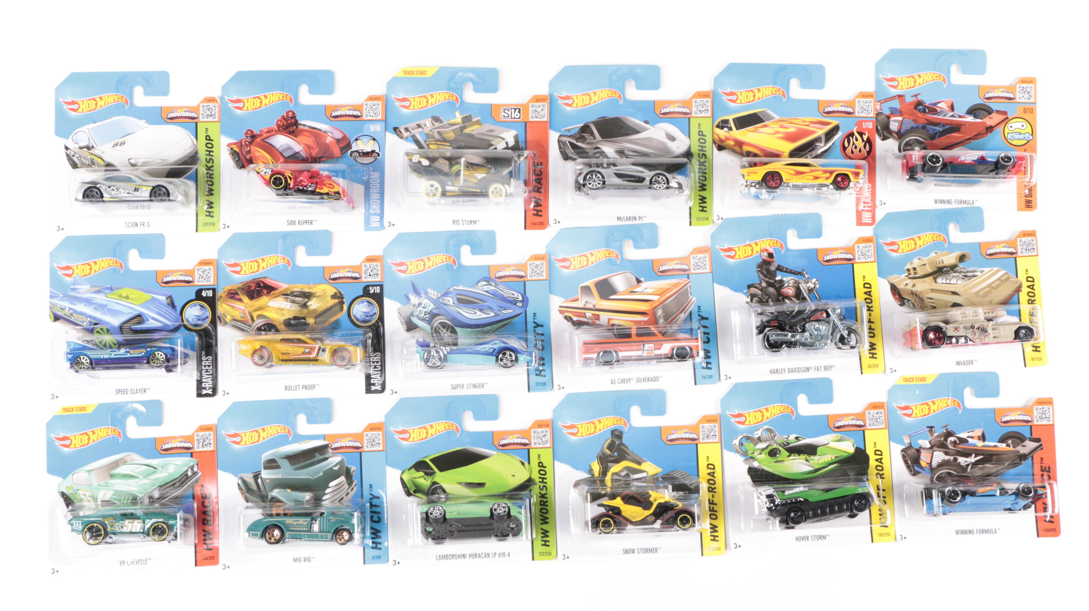 Mattel "Hot Wheels" 50-Car Packs 1:64 Scale with "Super Mario" Themed Car