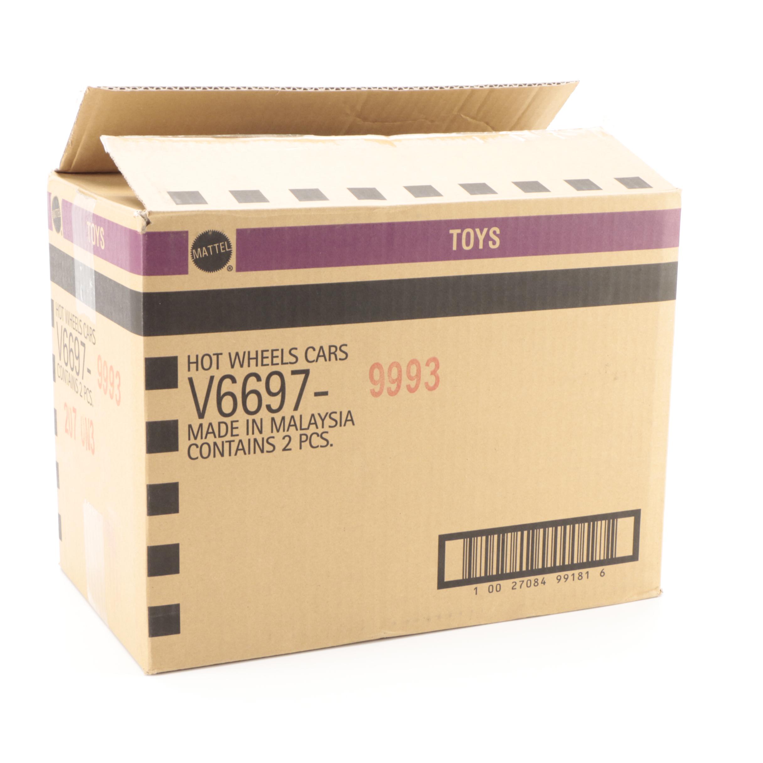 Mattel "Hot Wheels" 50-Car Packs 1:64 Scale with "Super Mario" Themed Car