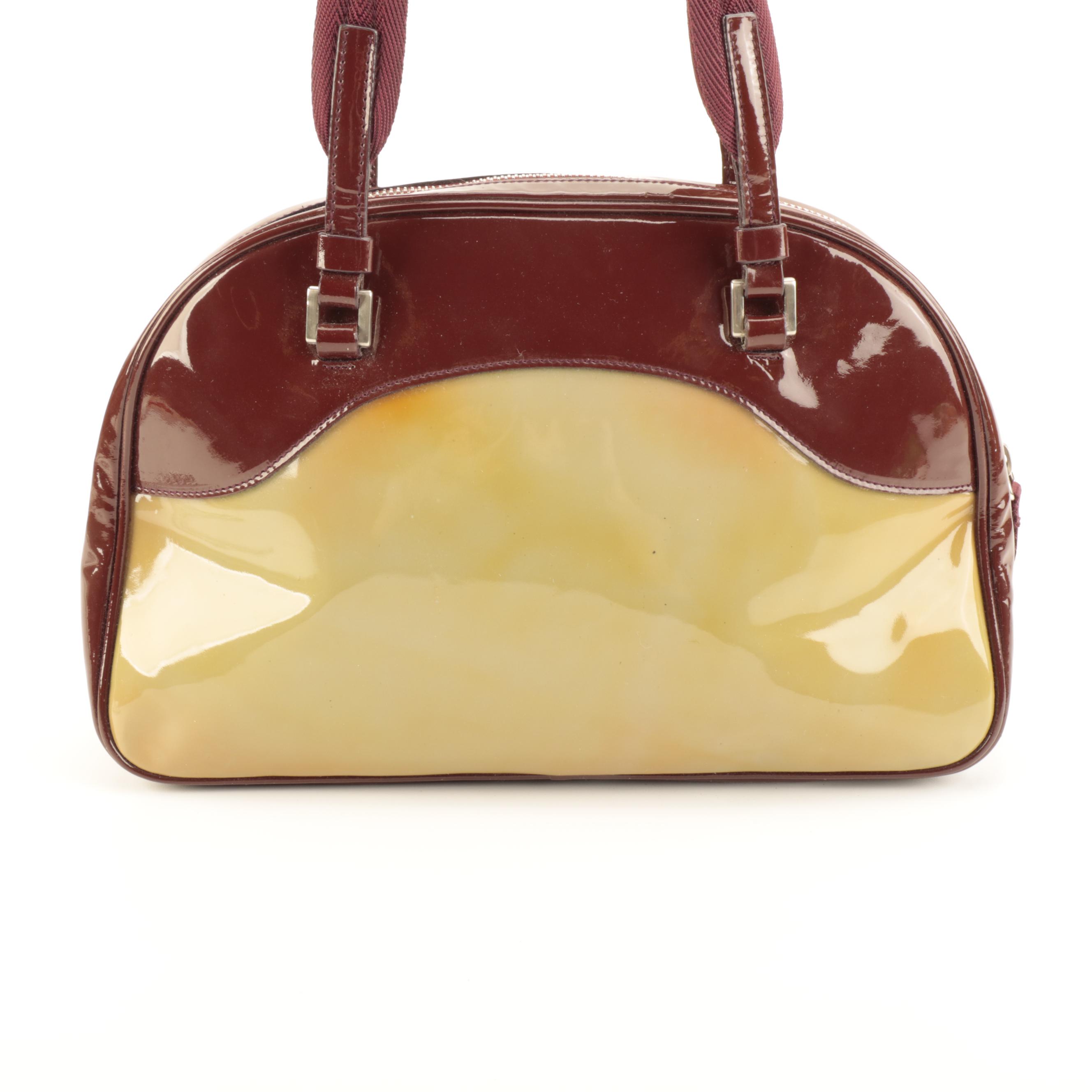 Prada Small Bowler Tote in Multicolor Patent Leather