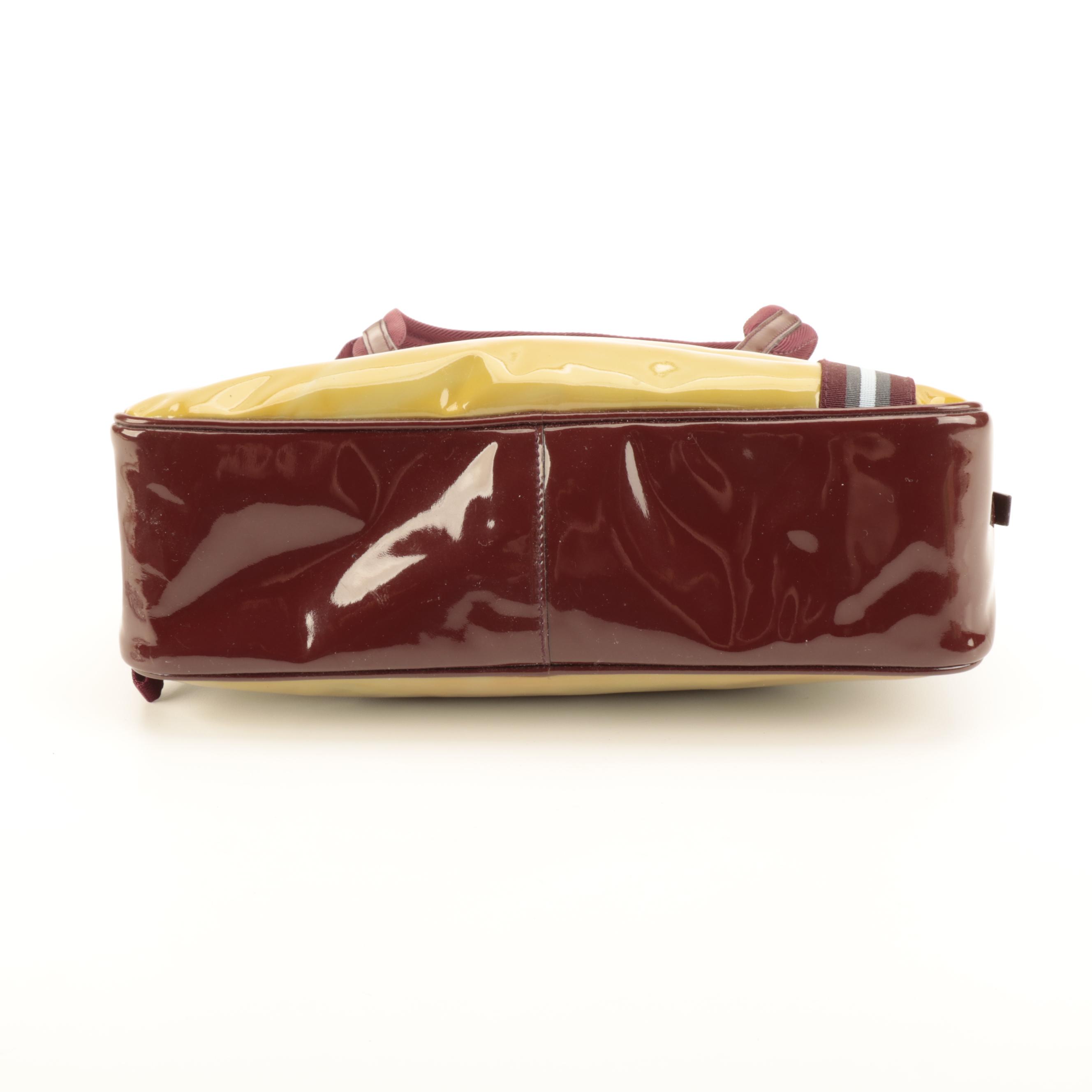 Prada Small Bowler Tote in Multicolor Patent Leather