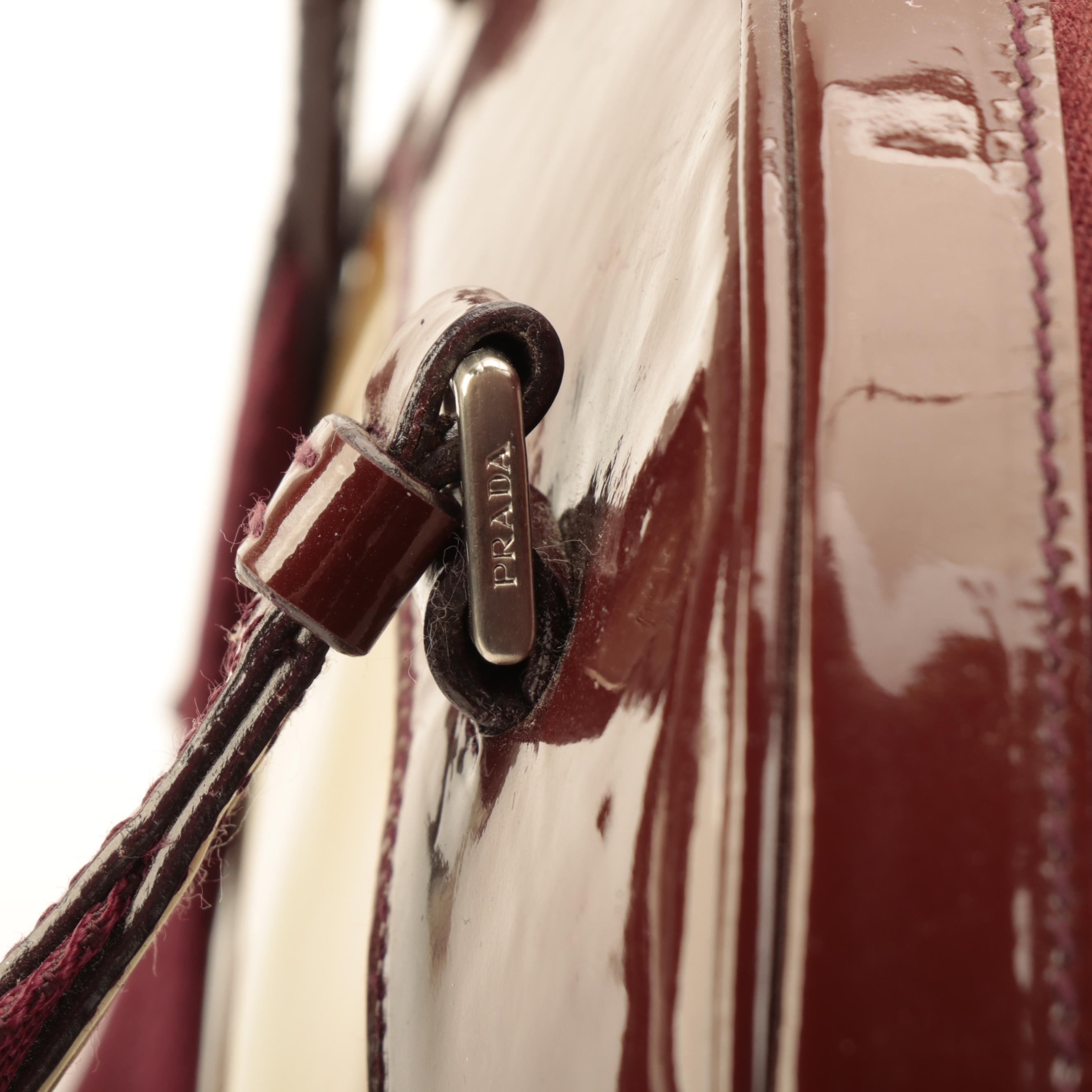 Prada Small Bowler Tote in Multicolor Patent Leather