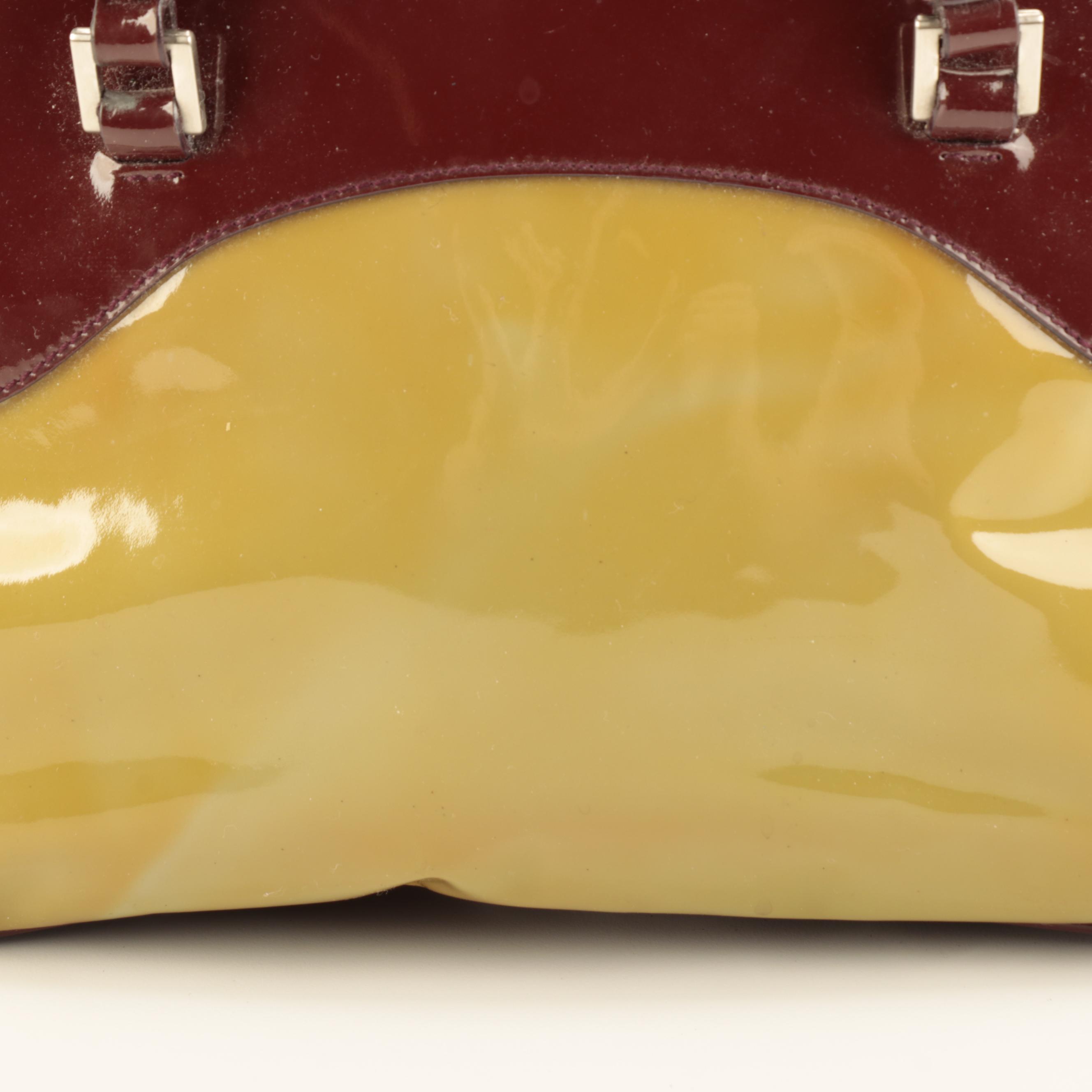 Prada Small Bowler Tote in Multicolor Patent Leather
