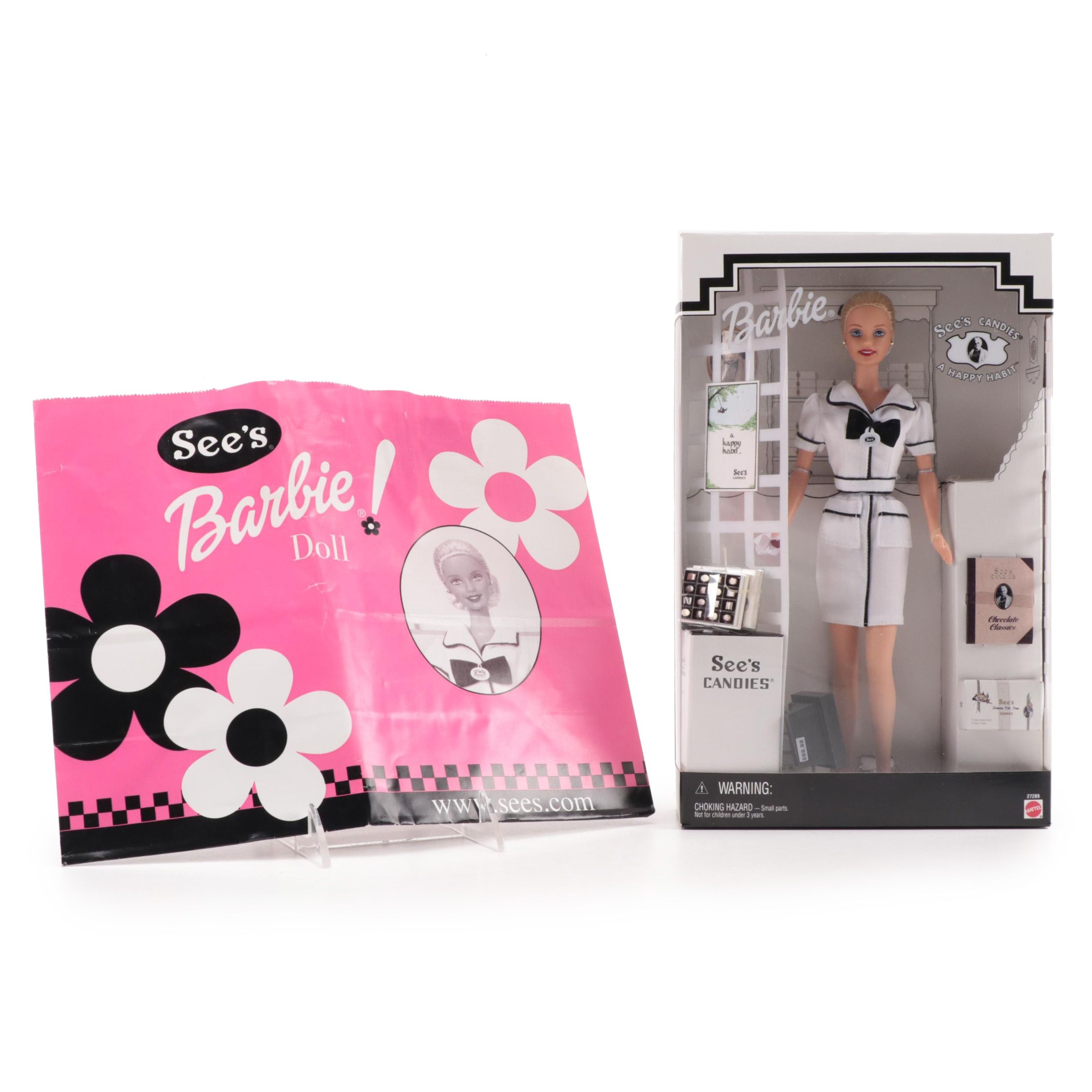 Mattel Barbie Doll's First Job See's Candies Salesperson, 1999