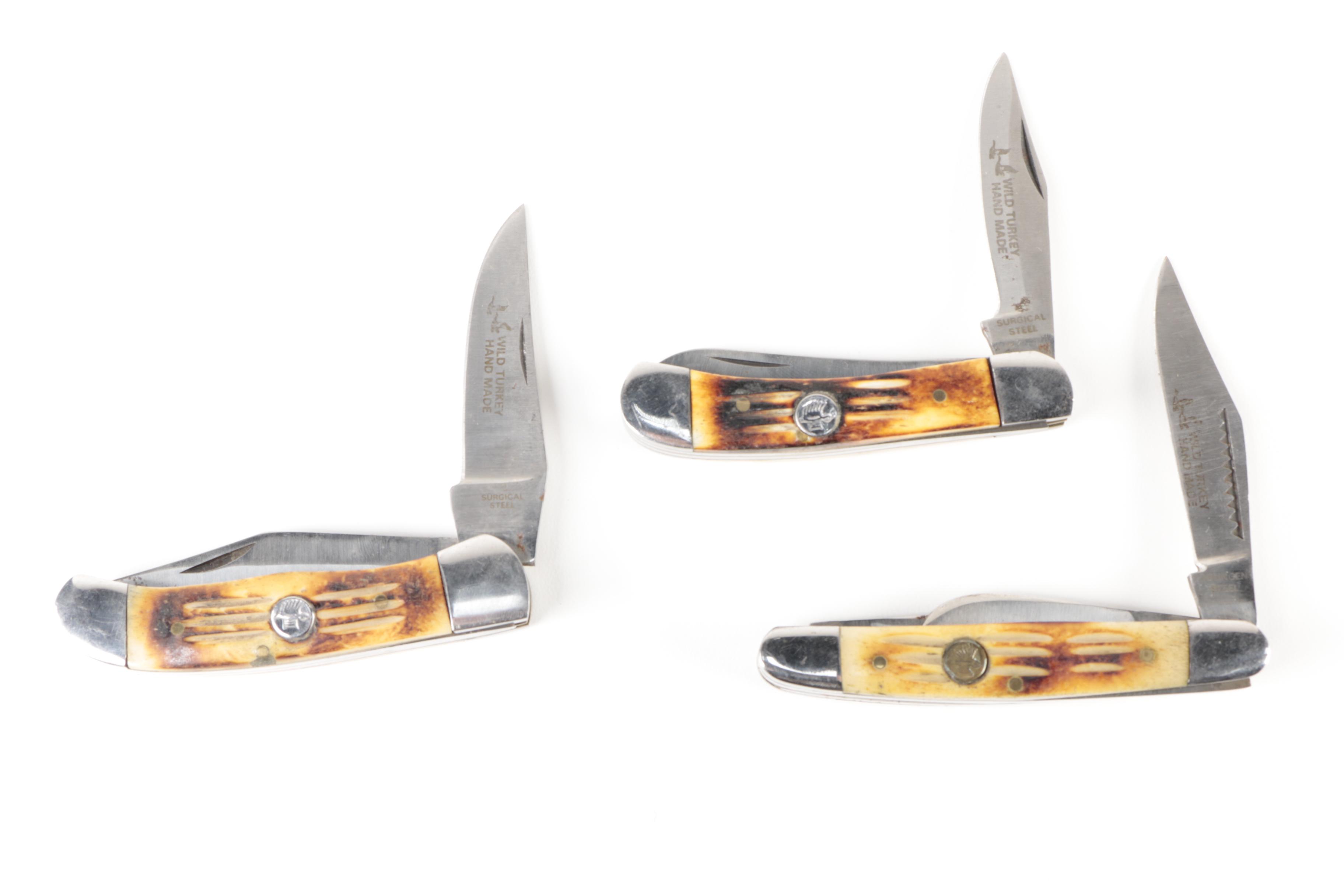 Wild Turkey, Queen, Camillus, Kabar, Kent, Other Pocket Knives