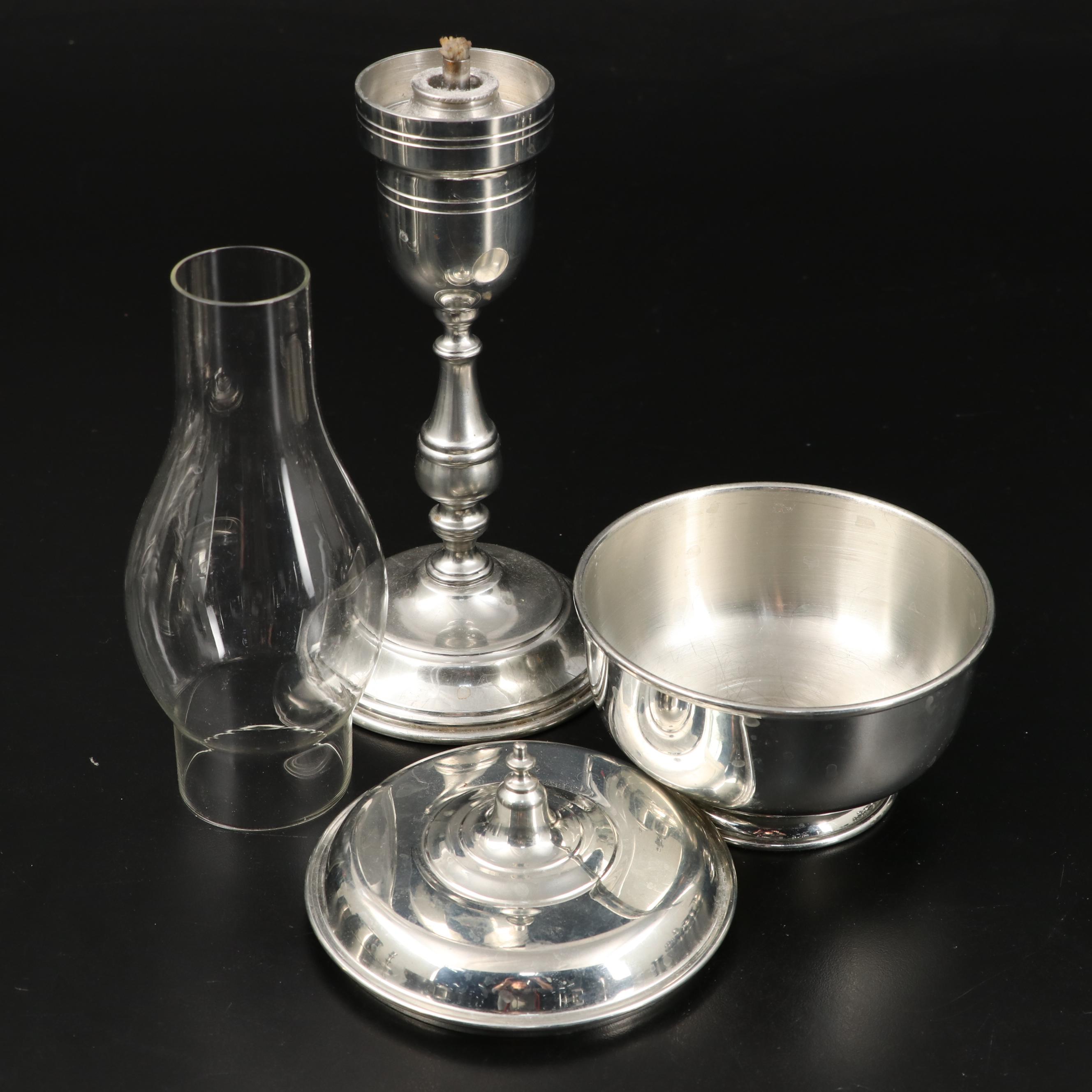 Stieff and Lenox Williamsburg Restoration with Other Pewter Tableware