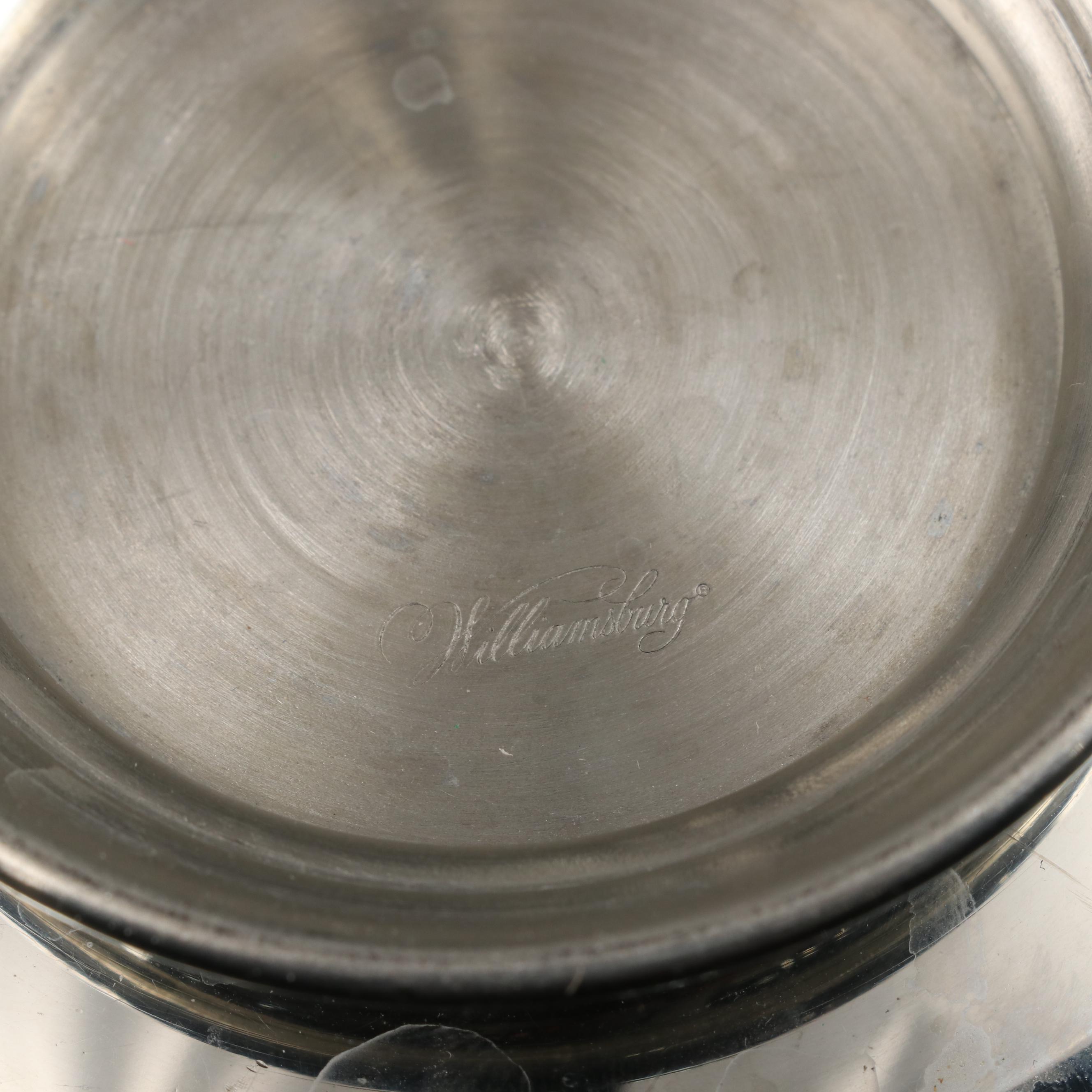 Stieff and Lenox Williamsburg Restoration with Other Pewter Tableware