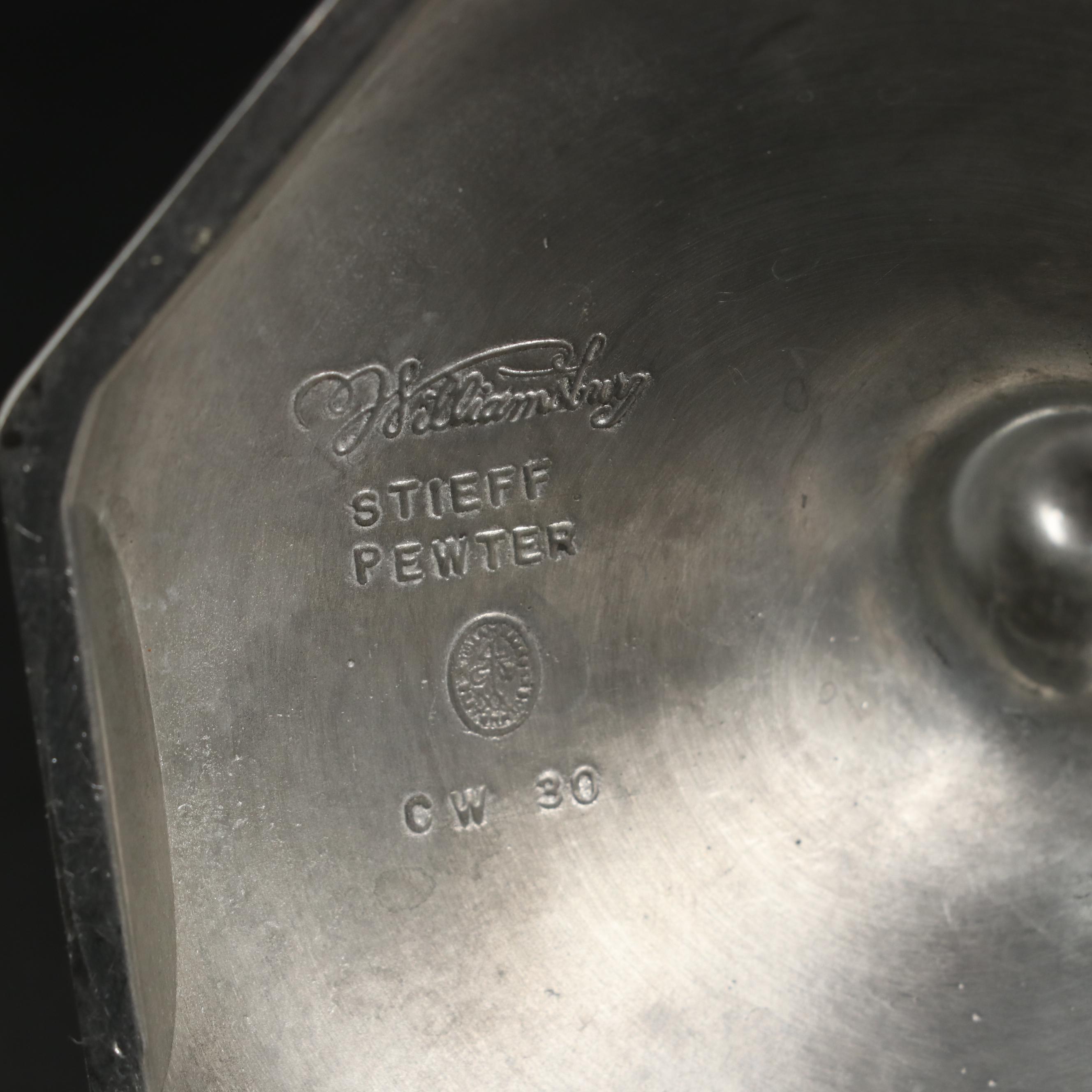 Stieff and Lenox Williamsburg Restoration with Other Pewter Tableware