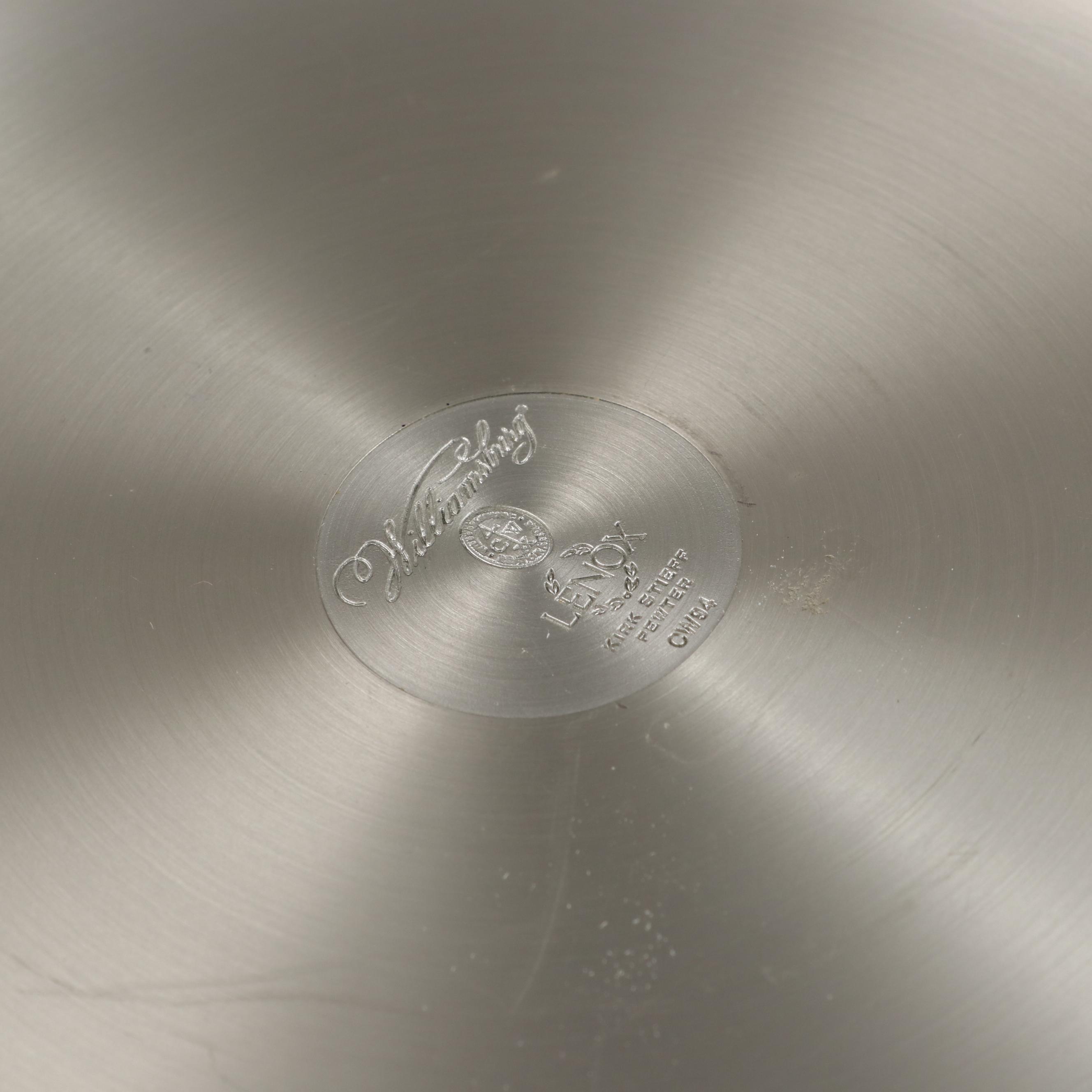 Stieff and Lenox Williamsburg Restoration with Other Pewter Tableware