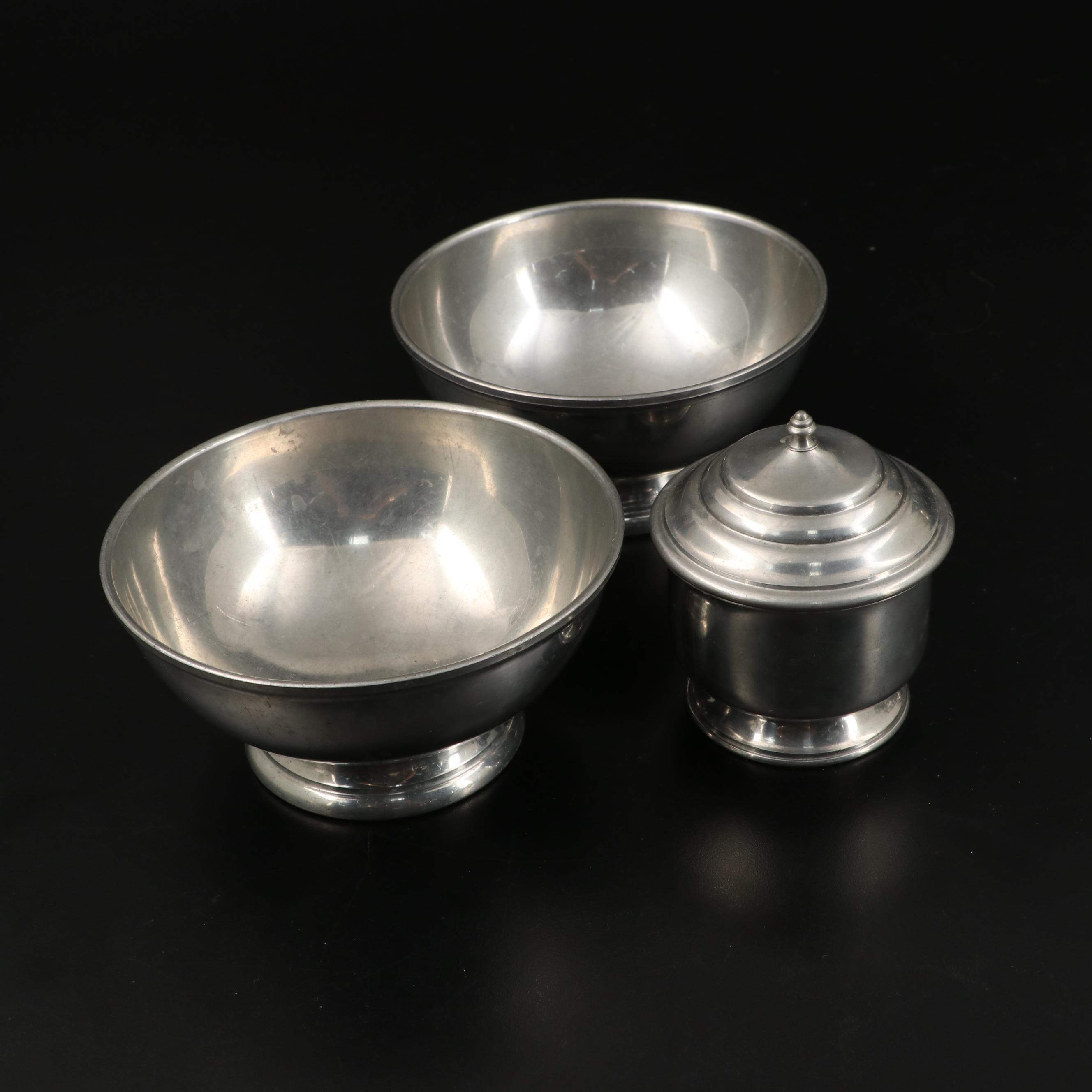 Stieff and Lenox Williamsburg Restoration with Other Pewter Tableware
