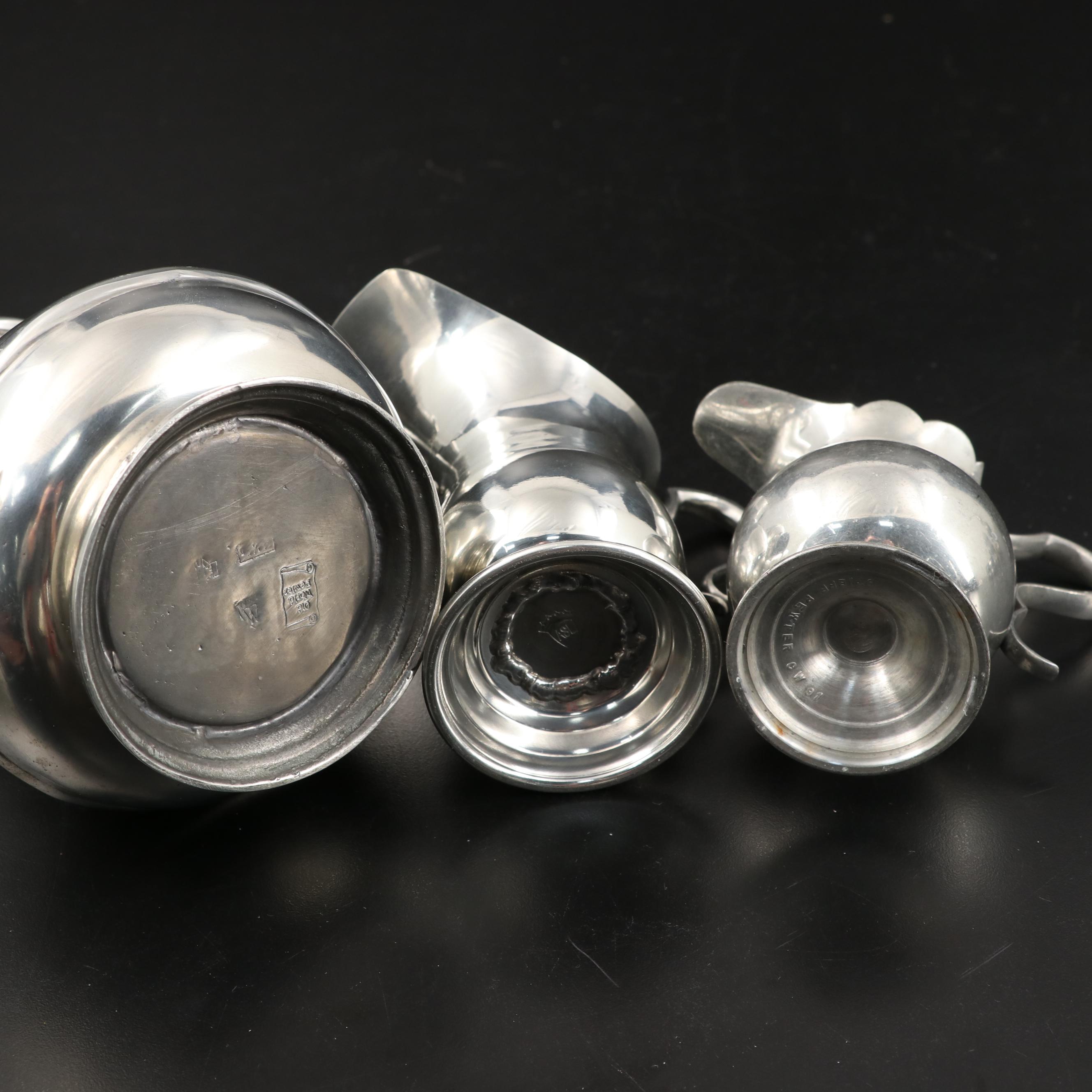 Stieff and Lenox Williamsburg Restoration with Other Pewter Tableware