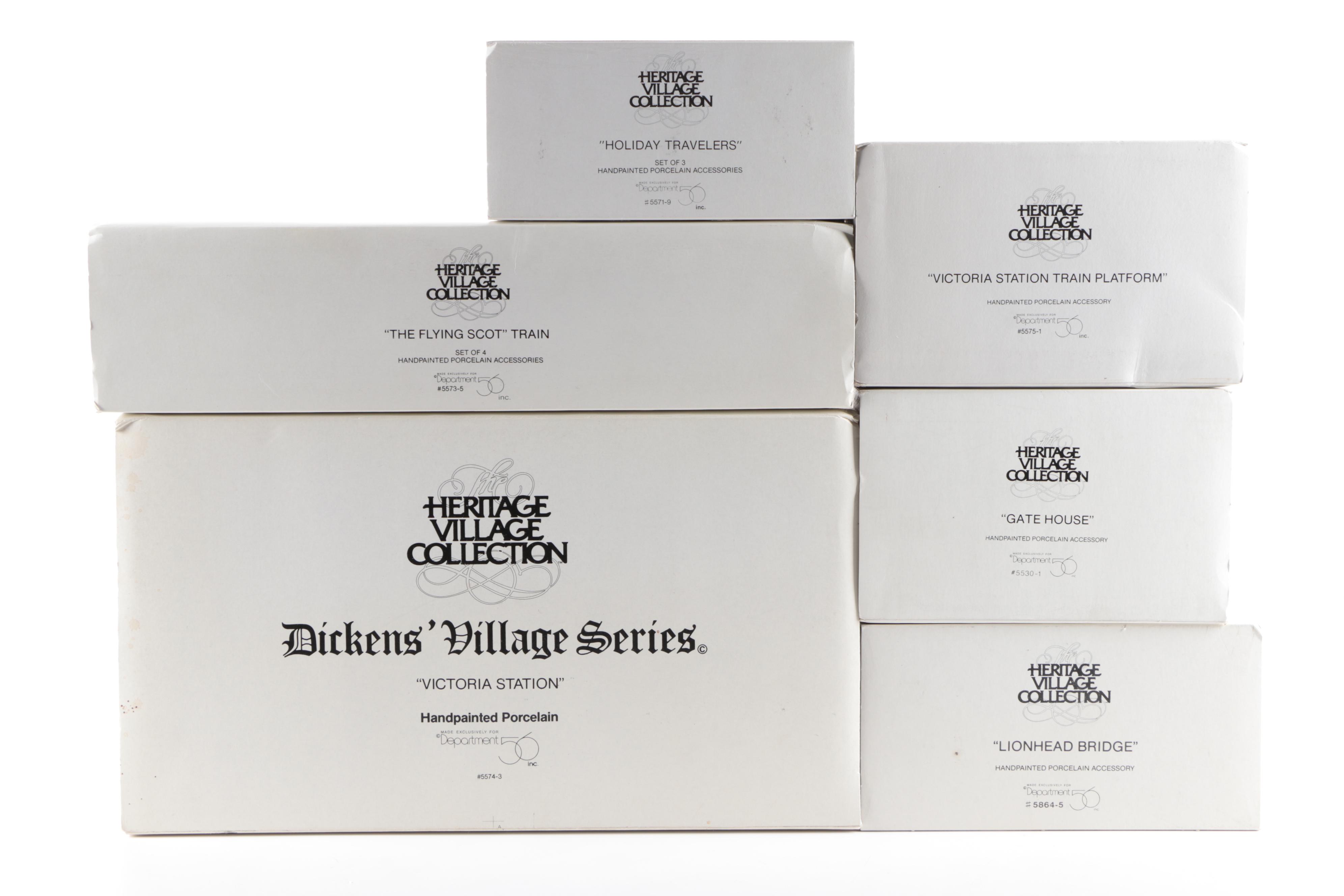 Department 56 "Dickens' Village" Porcelain Buildings and Accessories