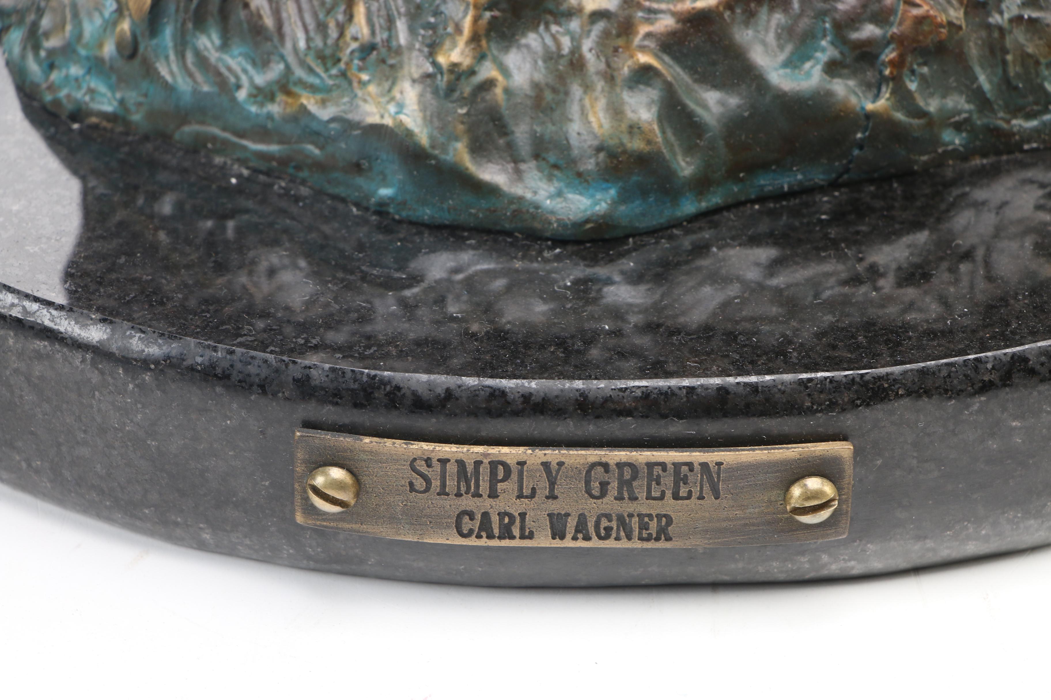 Carl Wagner Bronze Sculpture "Simply Green," 2000