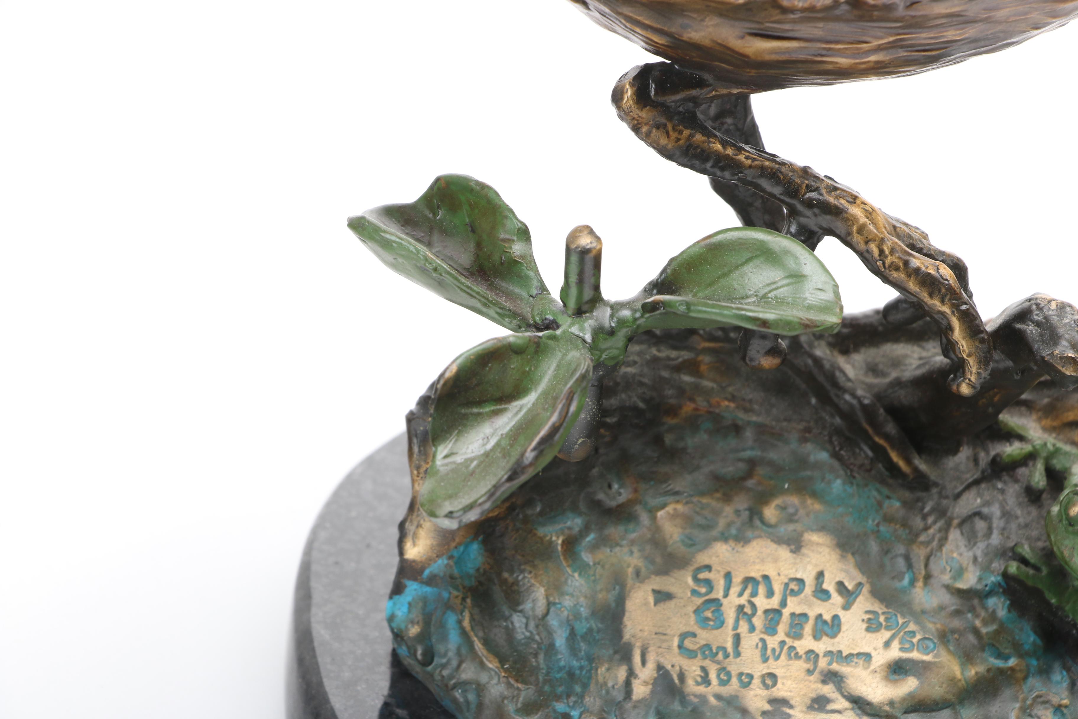 Carl Wagner Bronze Sculpture "Simply Green," 2000