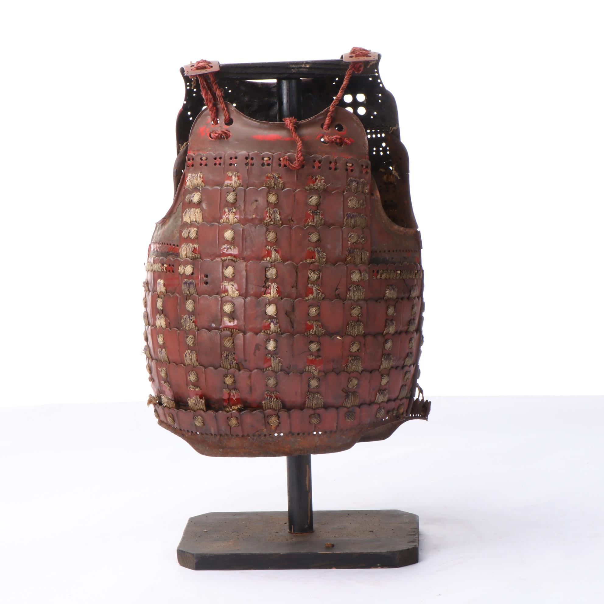 Japanese Samurai Nuinobe Dō Lacquered Iron Cuirass Armor, Edo Period