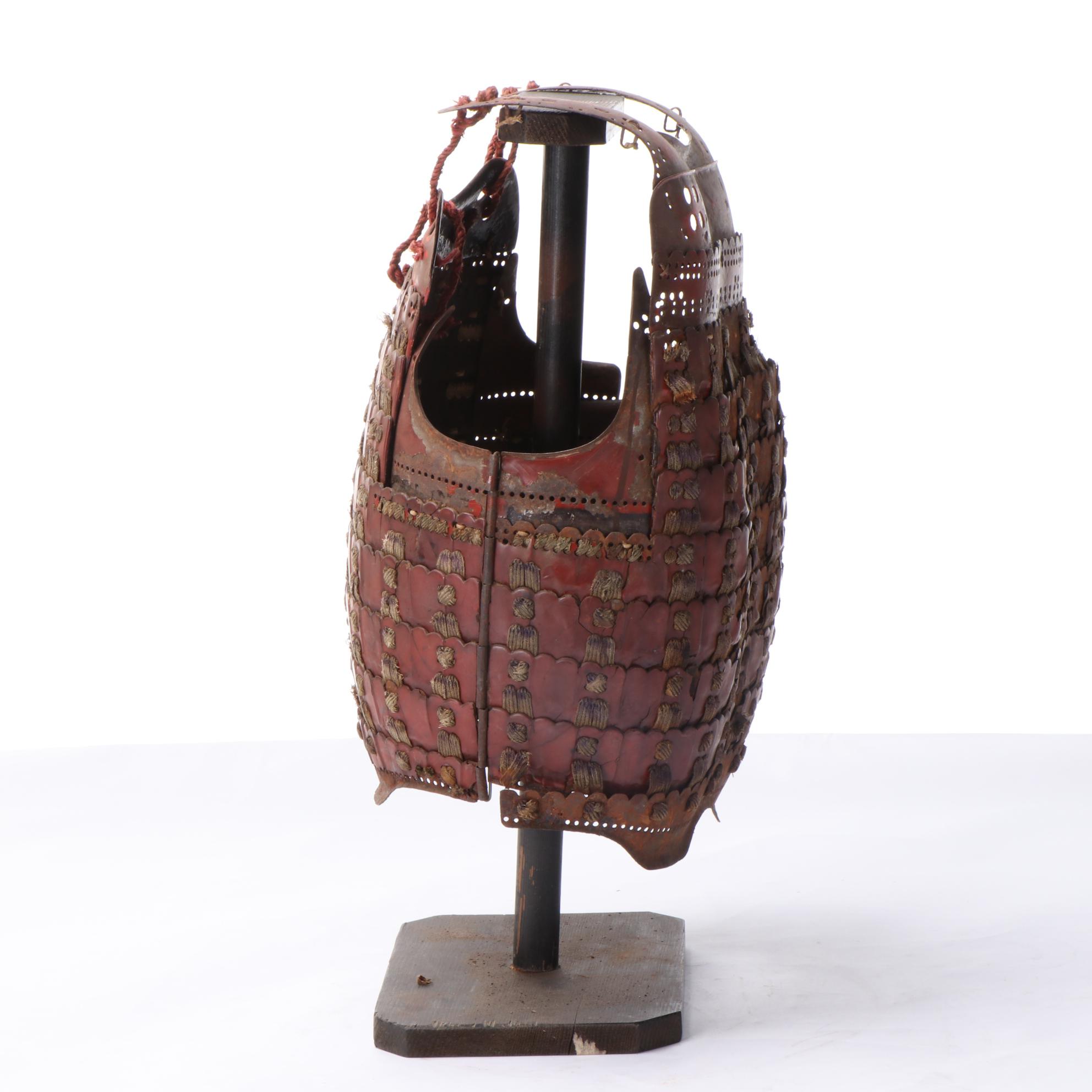 Japanese Samurai Nuinobe Dō Lacquered Iron Cuirass Armor, Edo Period